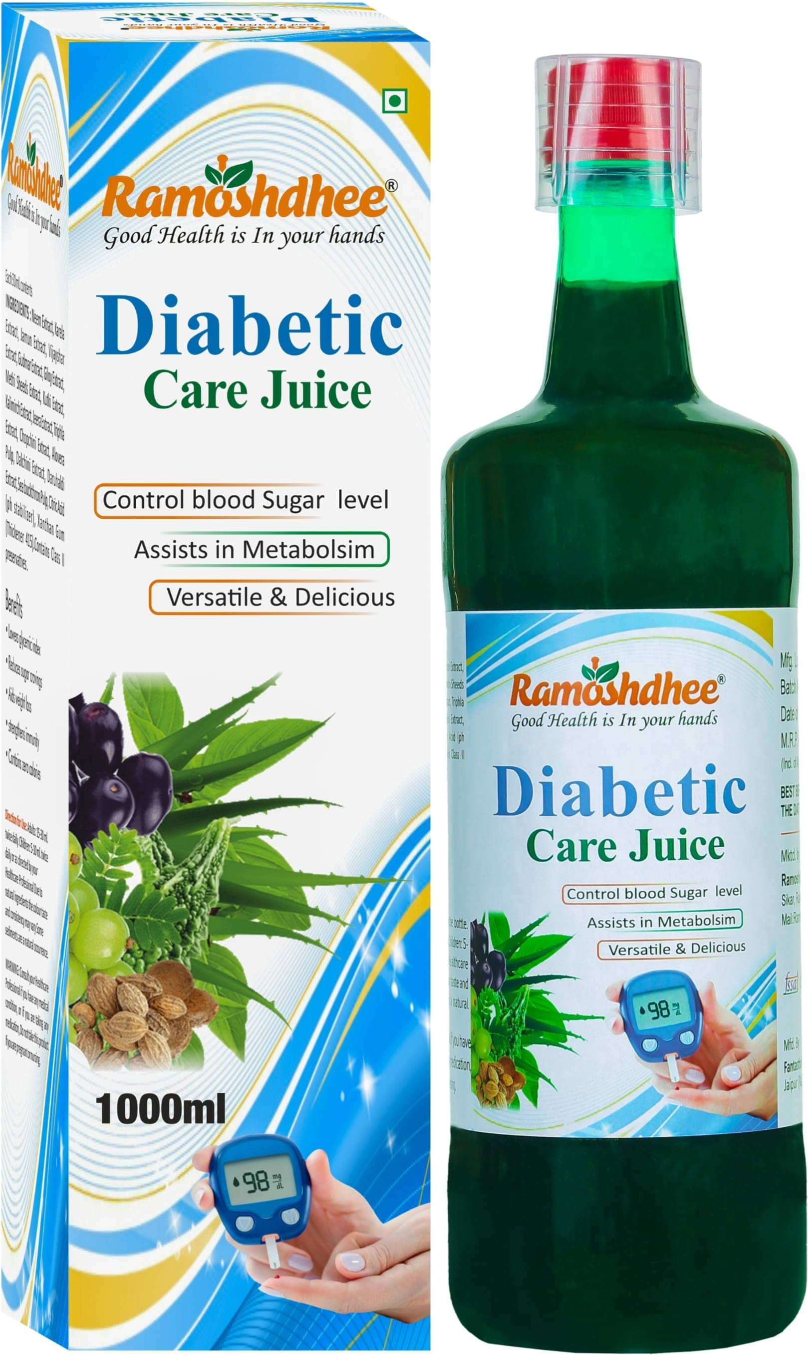     			Diabetic Care Juice 1Ltr | Blend of 16 herbs to manage Blood sugar levels
