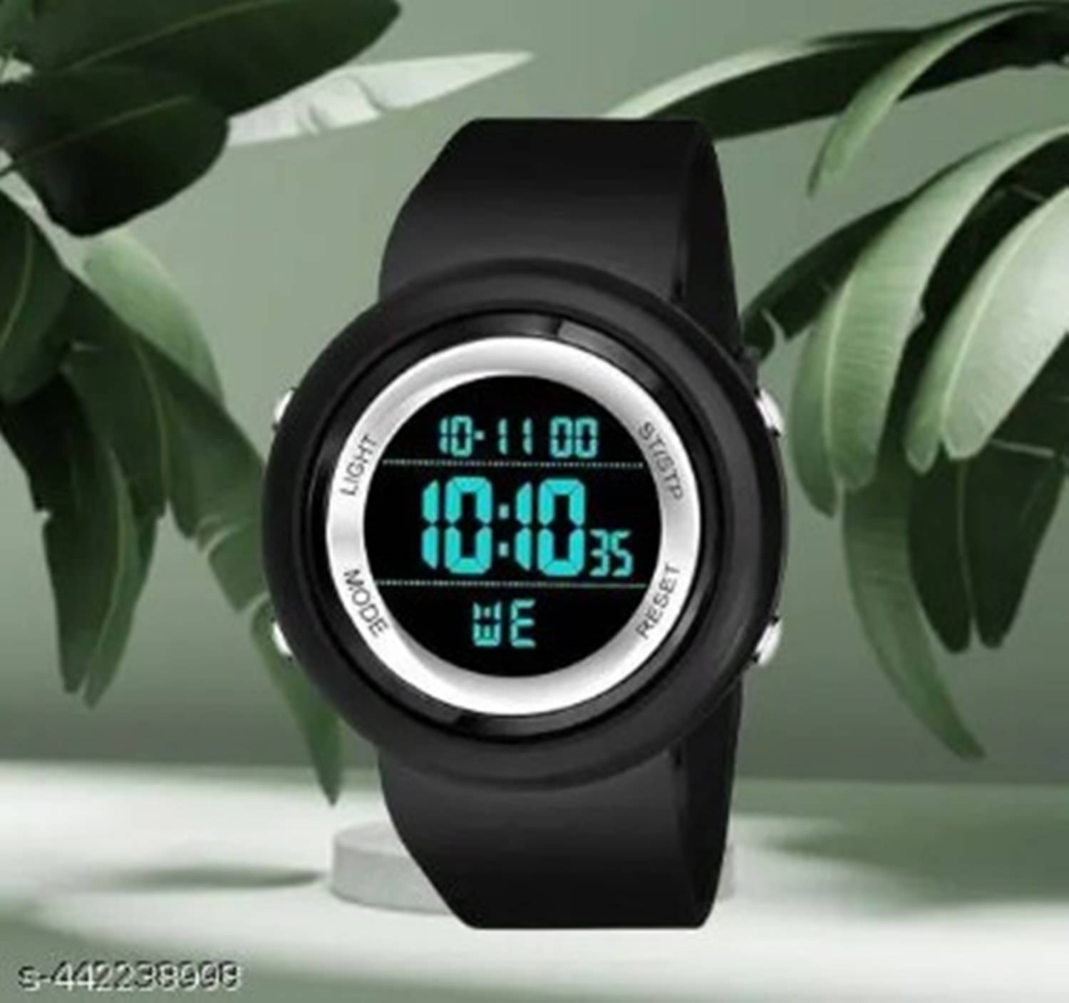     			Fadiso Fashion Black Silicon Digital Men's Watch