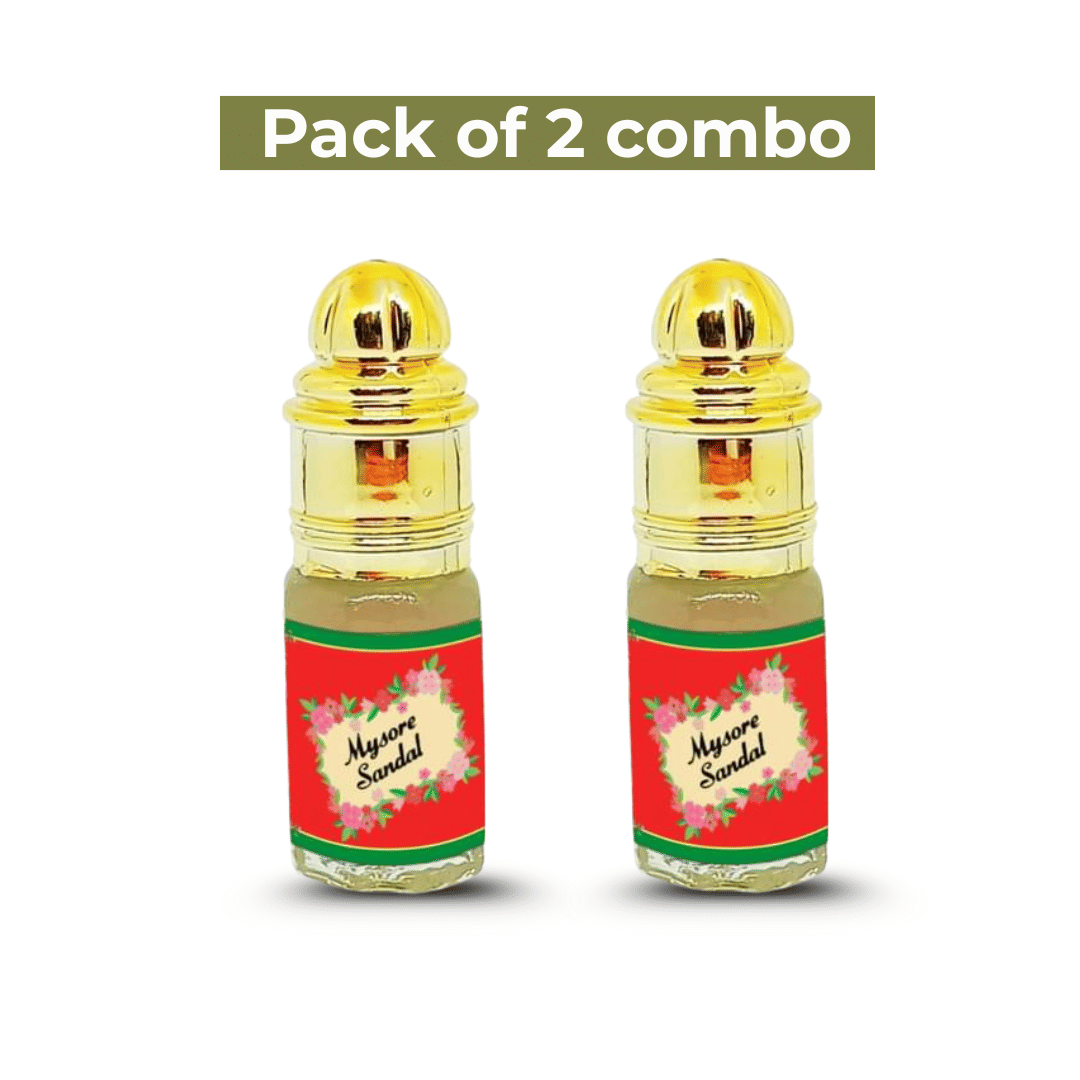     			INDRA SUGANDH BHANDAR Sandalwood Non- Alcoholic Below 50ml Attar ( Pack of 2 )