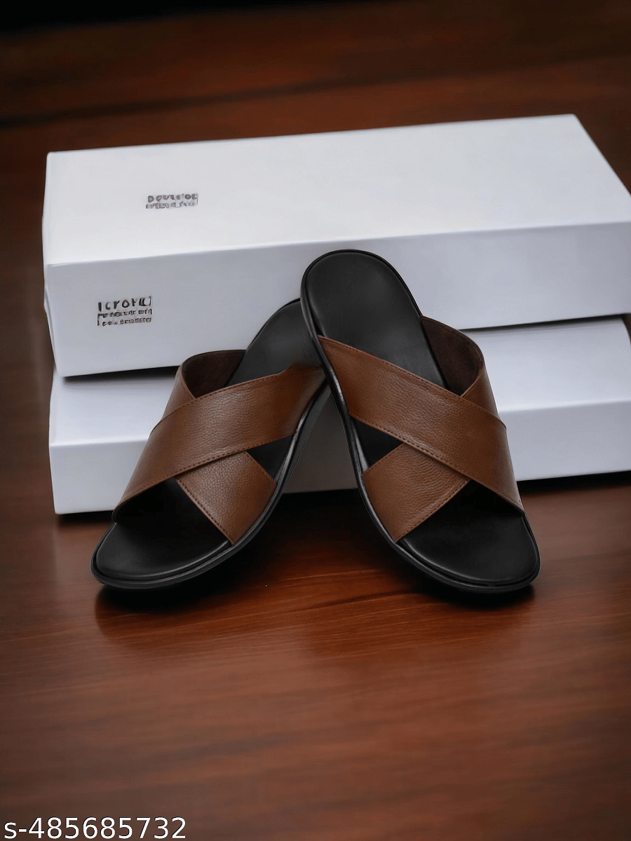     			INFINITRENZ - Brown Men's Sandals