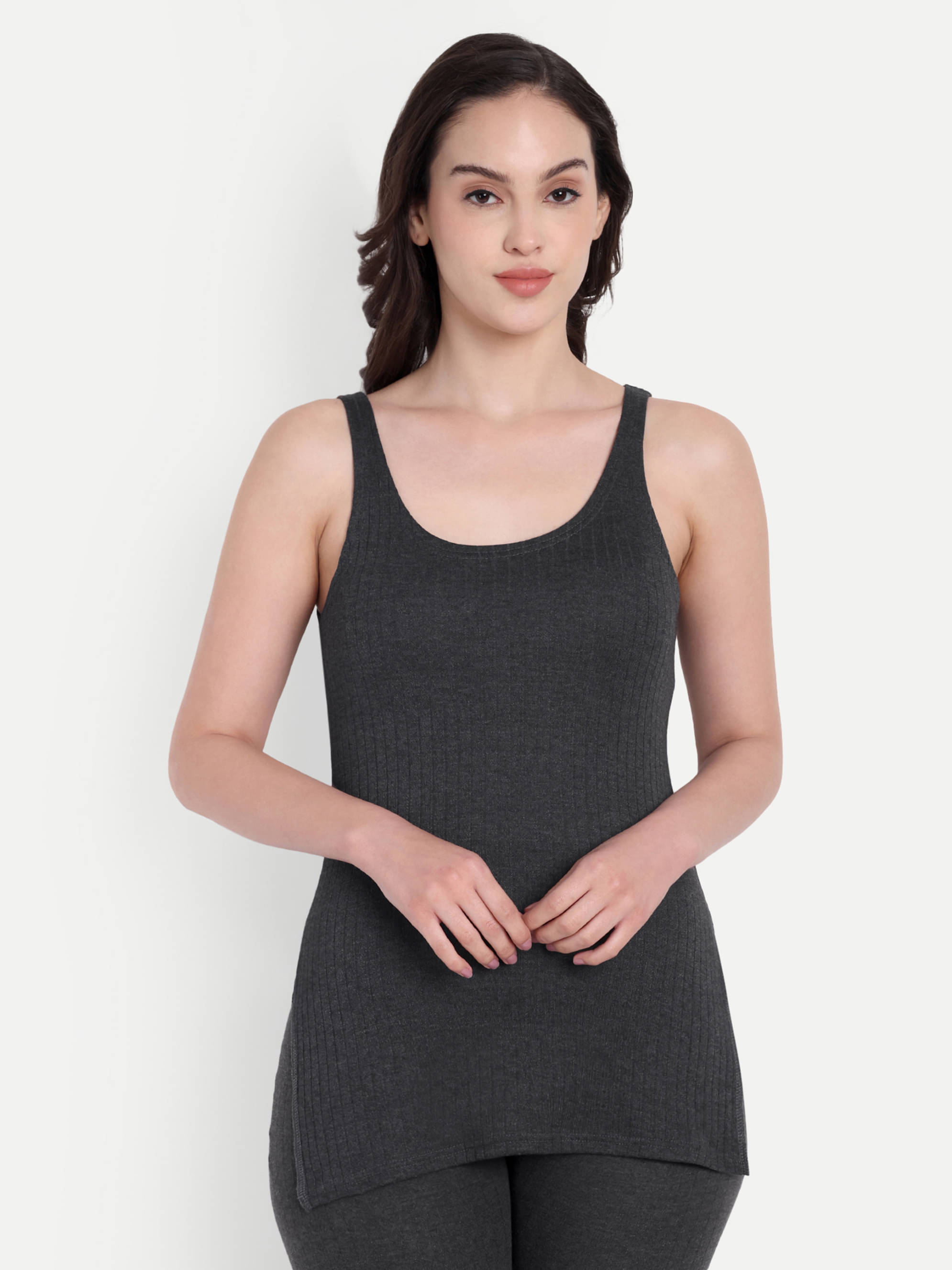     			Inner Element Cotton Blend Thermal Tops - Grey Pack of 1