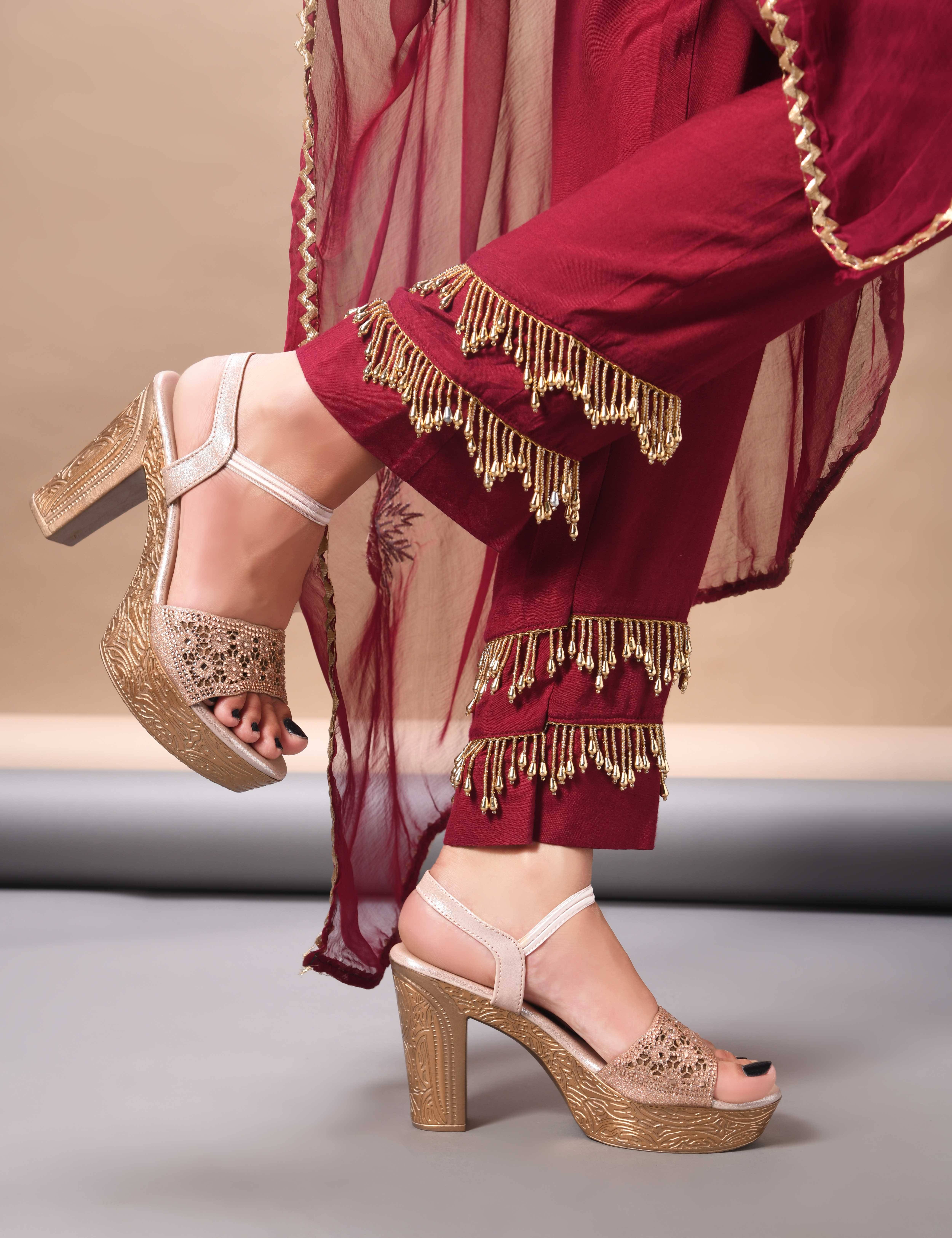     			JM Looks Rose Pink Women's Sandal Heels