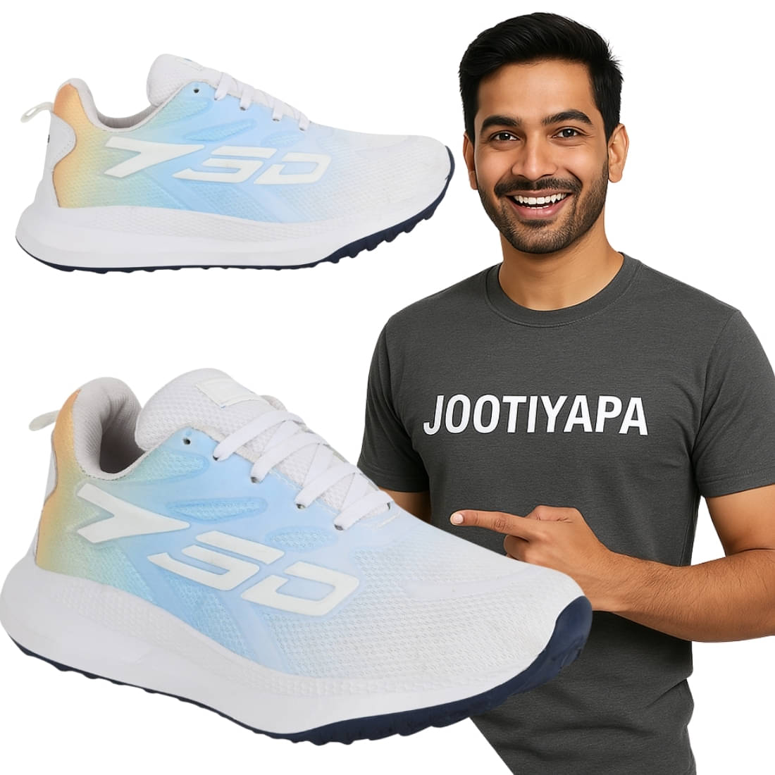 Jootiyapa SKY BLUE SHOES FOR MEN Light Blue Men's Lifestyle Shoes Jootiyapa SKY BLUE SHOES FOR MEN Light Blue Men's Lifestyle Shoes