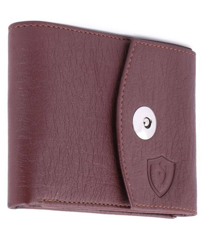     			Keviv PU Solid Men's Two Fold Wallet With 8 Slots For Card ( Brown , Pack of 1 )