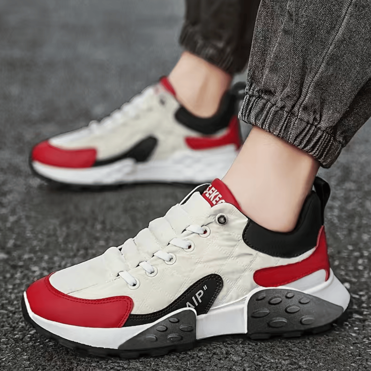 Labbin Sneakers Red Men's Lifestyle Shoes Labbin Sneakers Red Men's Lifestyle Shoes