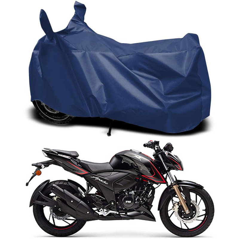 RABABLI Bike Body Cover for TVS TVS Apache RTR 200 4V ABS ( Pack of 1 ) , Navy Blue RABABLI Bike Body Cover for TVS TVS Apache RTR 200 4V ABS ( Pack of 1 ) , Navy Blue
