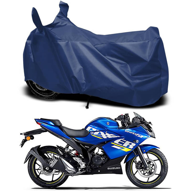     			RABABLI Bike Body Cover for Suzuki Suzuki Gixxer SF 250 Moto ( Pack of 1 ) , Navy Blue