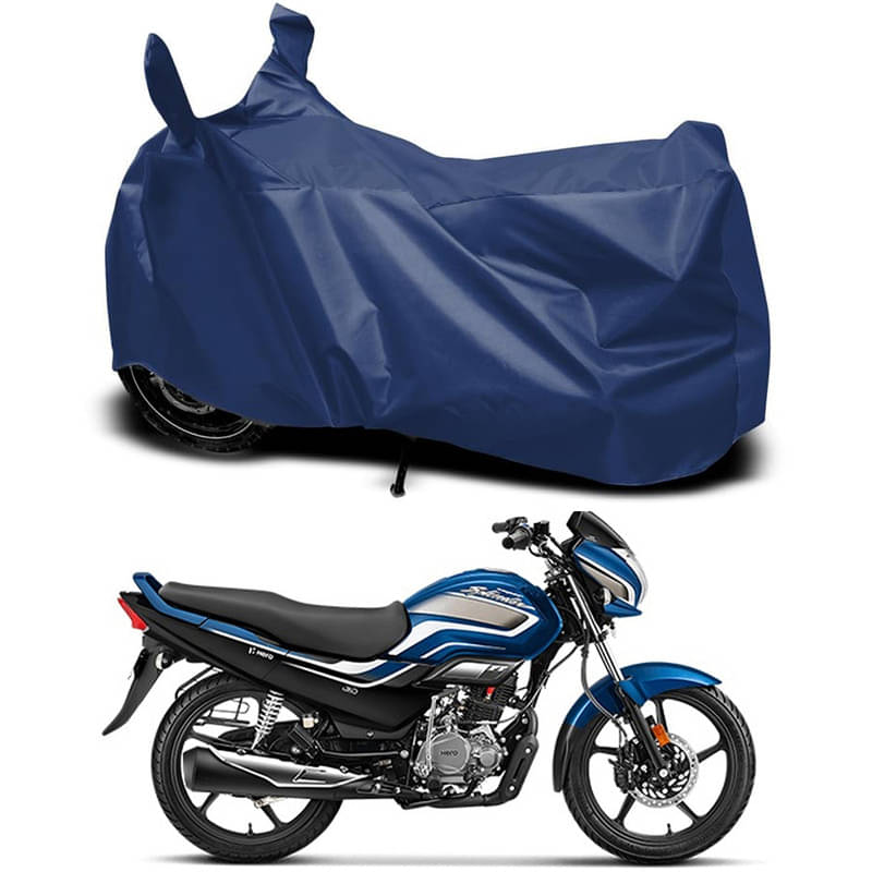     			RABABLI Bike Body Cover for Hero Hero Super Splendor Disc ( Pack of 1 ) , Navy Blue