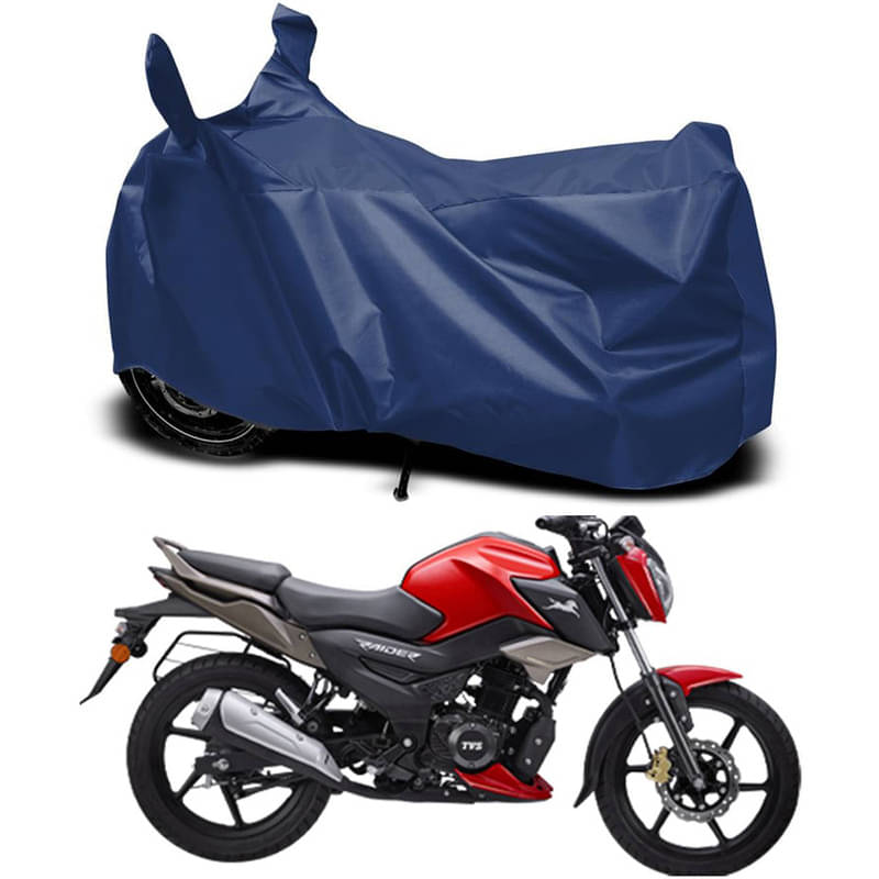     			RABABLI Bike Body Cover for TVS TVS Raider Drum ( Pack of 1 ) , Navy Blue