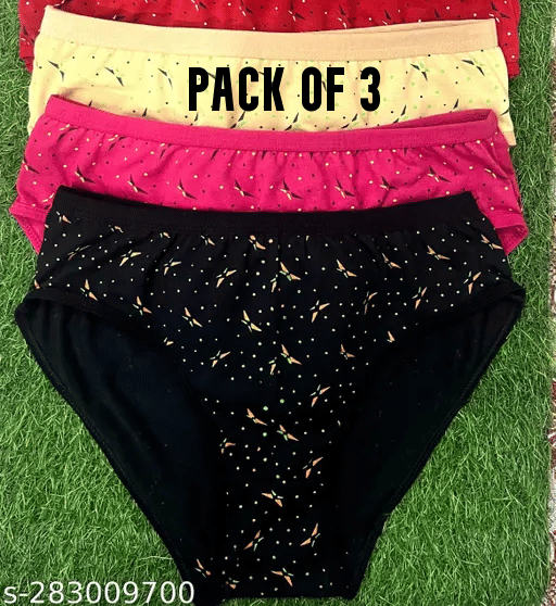 REONY Pack of 3 Blended Hipster For Women ( Multicolor1 )