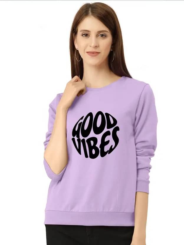     			Rebound Women Cotton Blend Printed Regular Round Neck T-Shirt ( Purple )