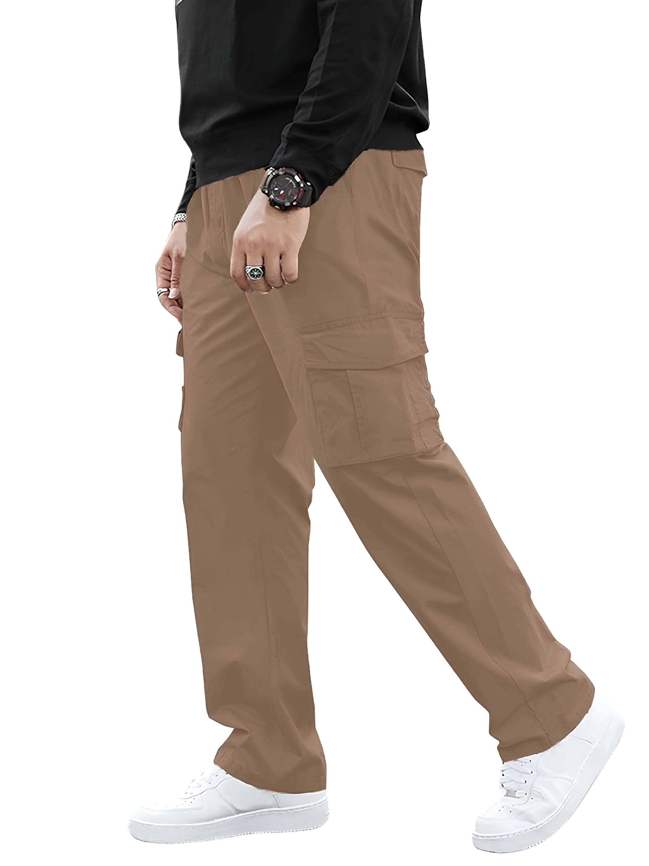    			Reoutlook Regular Flat Men's Cargos - Beige ( Pack of 1 )