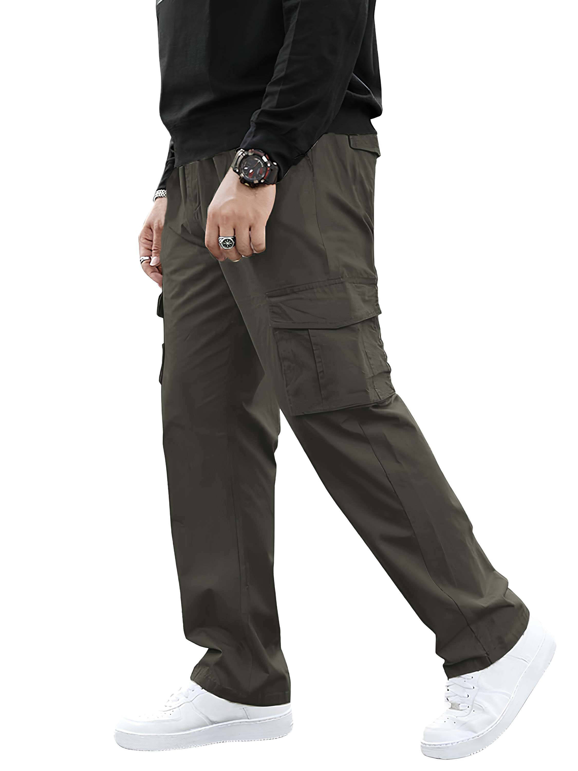     			Reoutlook Regular Flat Men's Cargos - Grey ( Pack of 1 )