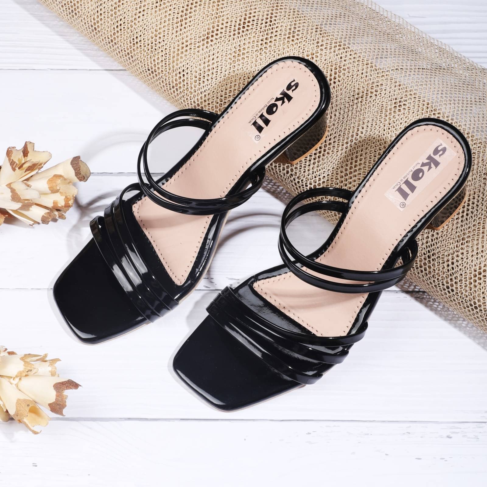     			SKOLL Black Women's Flats