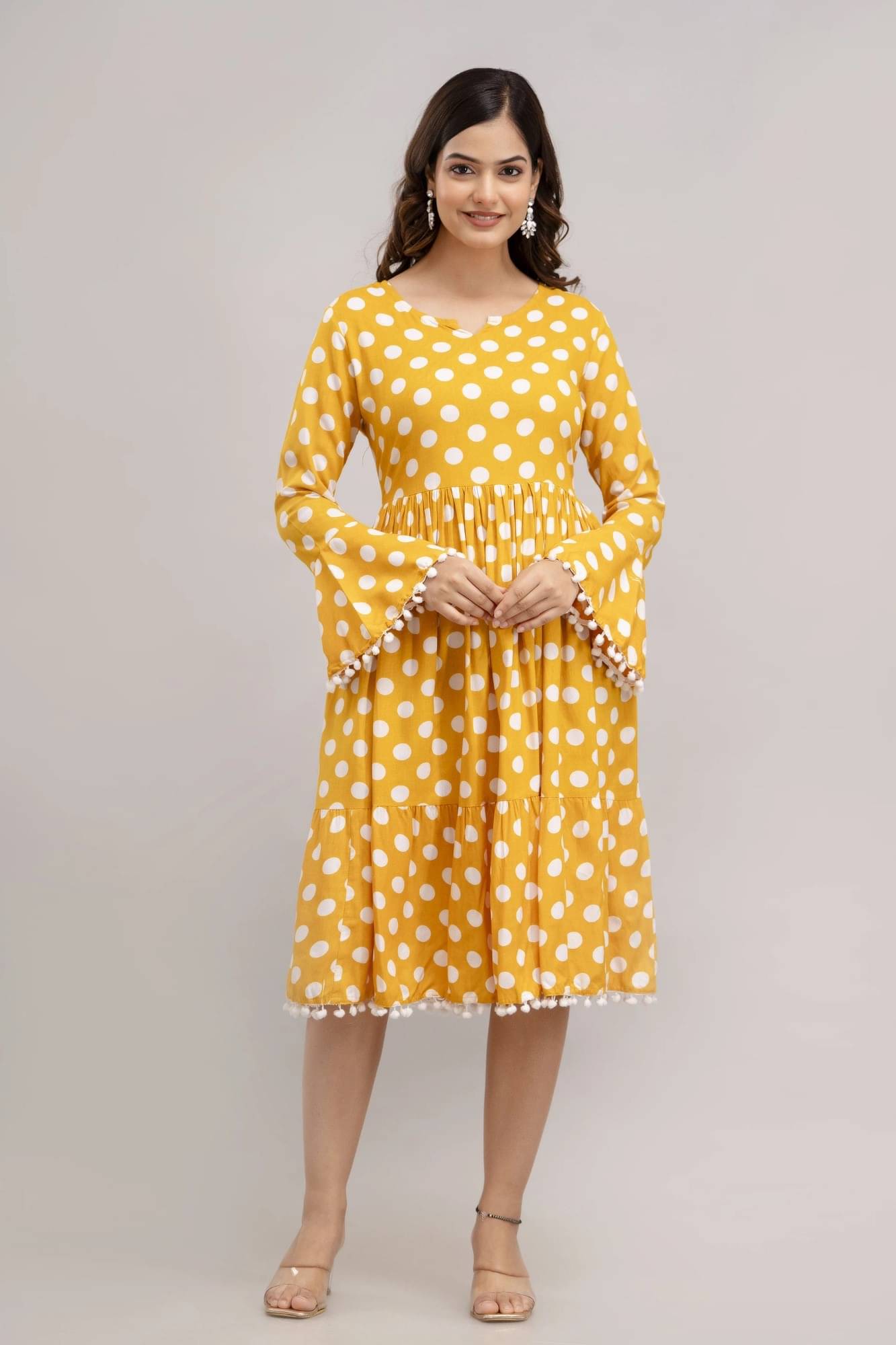 TRENDSWILL Women's Viscose Rayon Printed Fit & Flare Dress ( Multicolor 1 )     			TRENDSWILL Women's Viscose Rayon Printed Fit & Flare Dress ( Multicolor 1 )