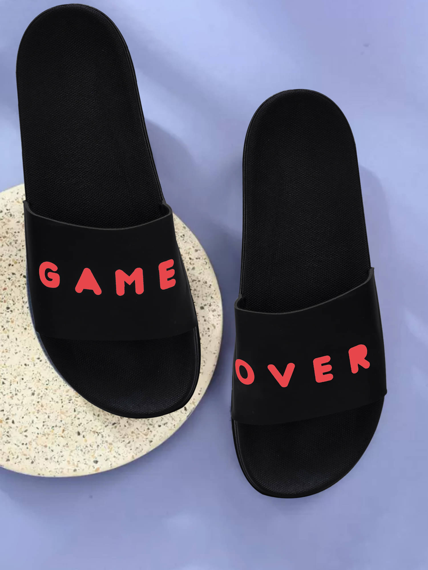     			Tzen Red Men's Slide Flip Flop