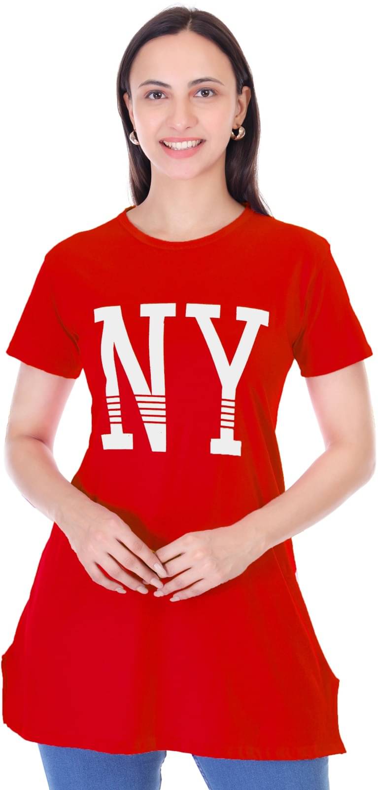 Urboholic Women's Cotton Regular Top ( Red )     			Urboholic Women's Cotton Regular Top ( Red )