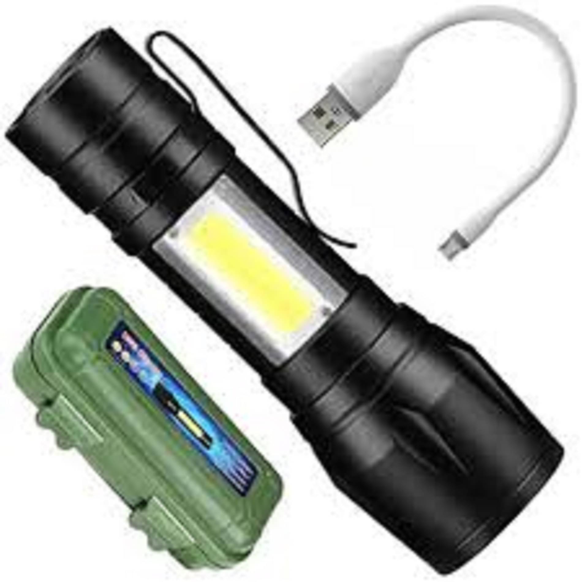     			YG - 2W Rechargeable Flashlight Torch ( Pack of 1 )