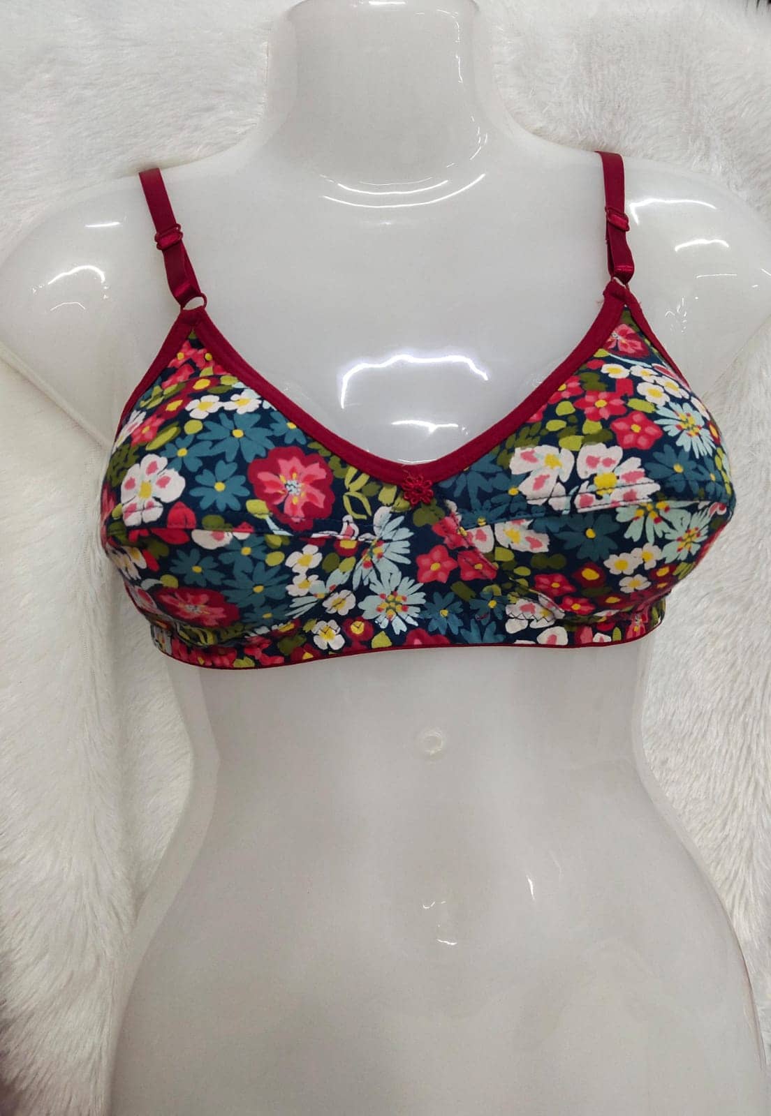 love girl Pack of 3 Lycra Non Padded Everyday Bra For Women ( Multicolor3 )