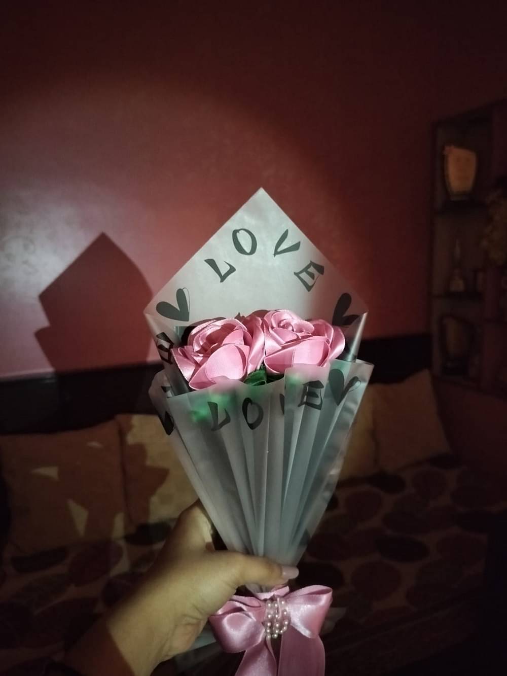     			petal crafted - Pink Rose Artificial Flower ( Pack of 1 )