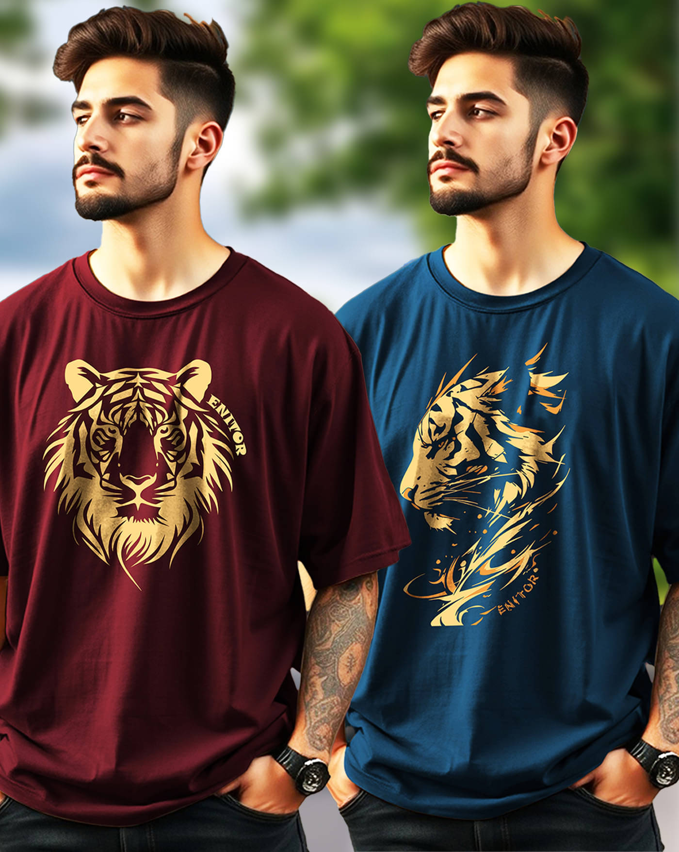 AOOSH Men Cotton Blend Oversized Fit Printed T-Shirt ( Teal ) AOOSH Men Cotton Blend Oversized Fit Printed T-Shirt ( Teal )