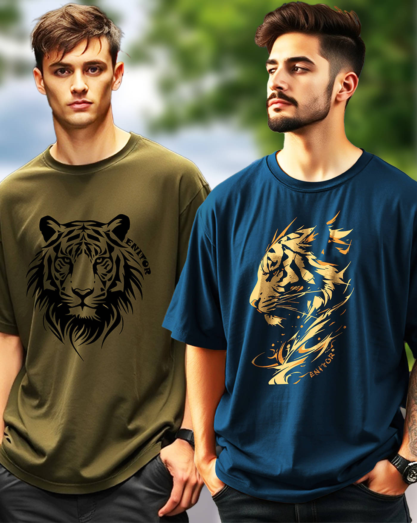 AOOSH Men Cotton Blend Oversized Fit Printed T-Shirt ( Teal ) AOOSH Men Cotton Blend Oversized Fit Printed T-Shirt ( Teal )