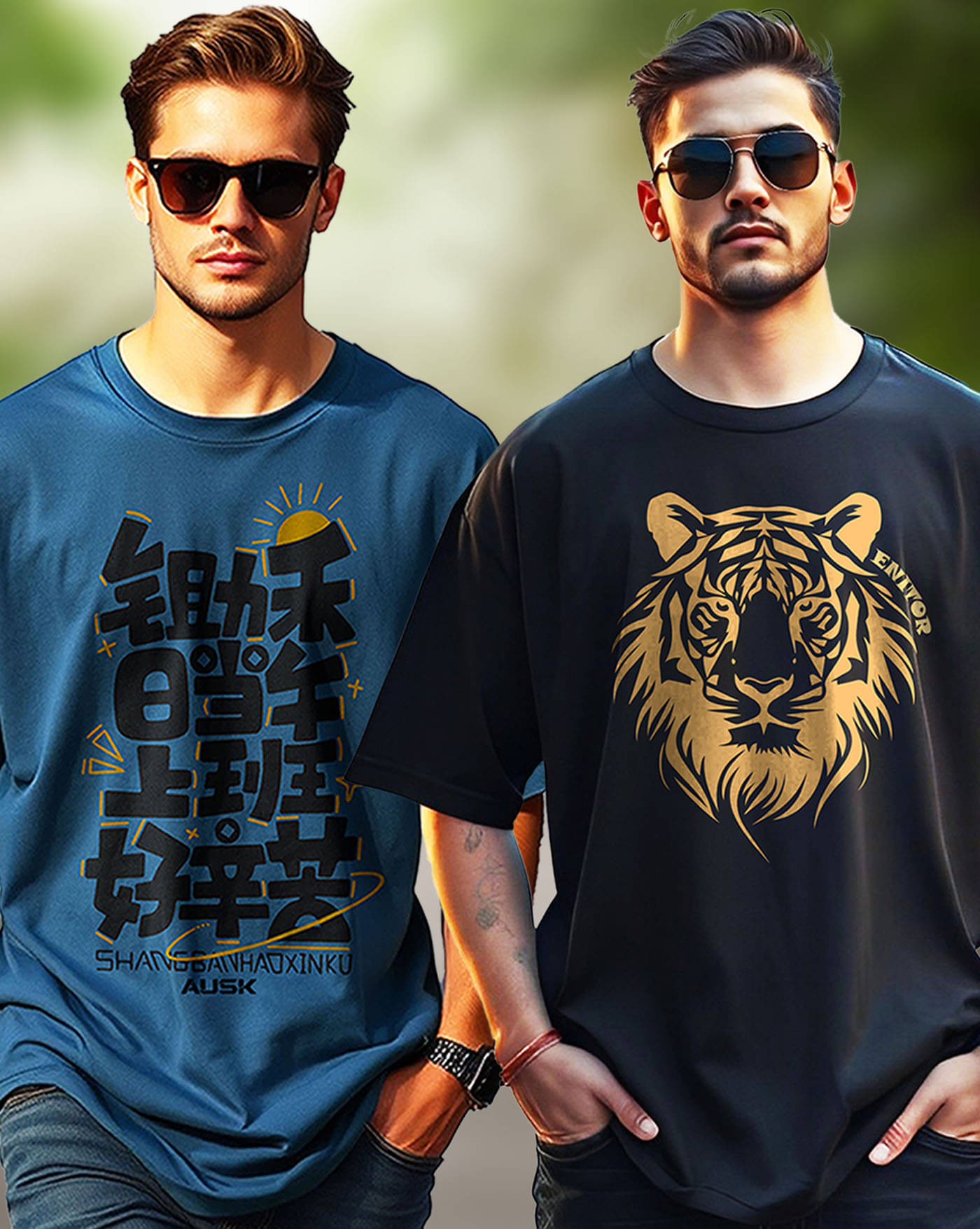 AOOSH Men Cotton Blend Oversized Fit Printed T-Shirt ( Black ) AOOSH Men Cotton Blend Oversized Fit Printed T-Shirt ( Black )