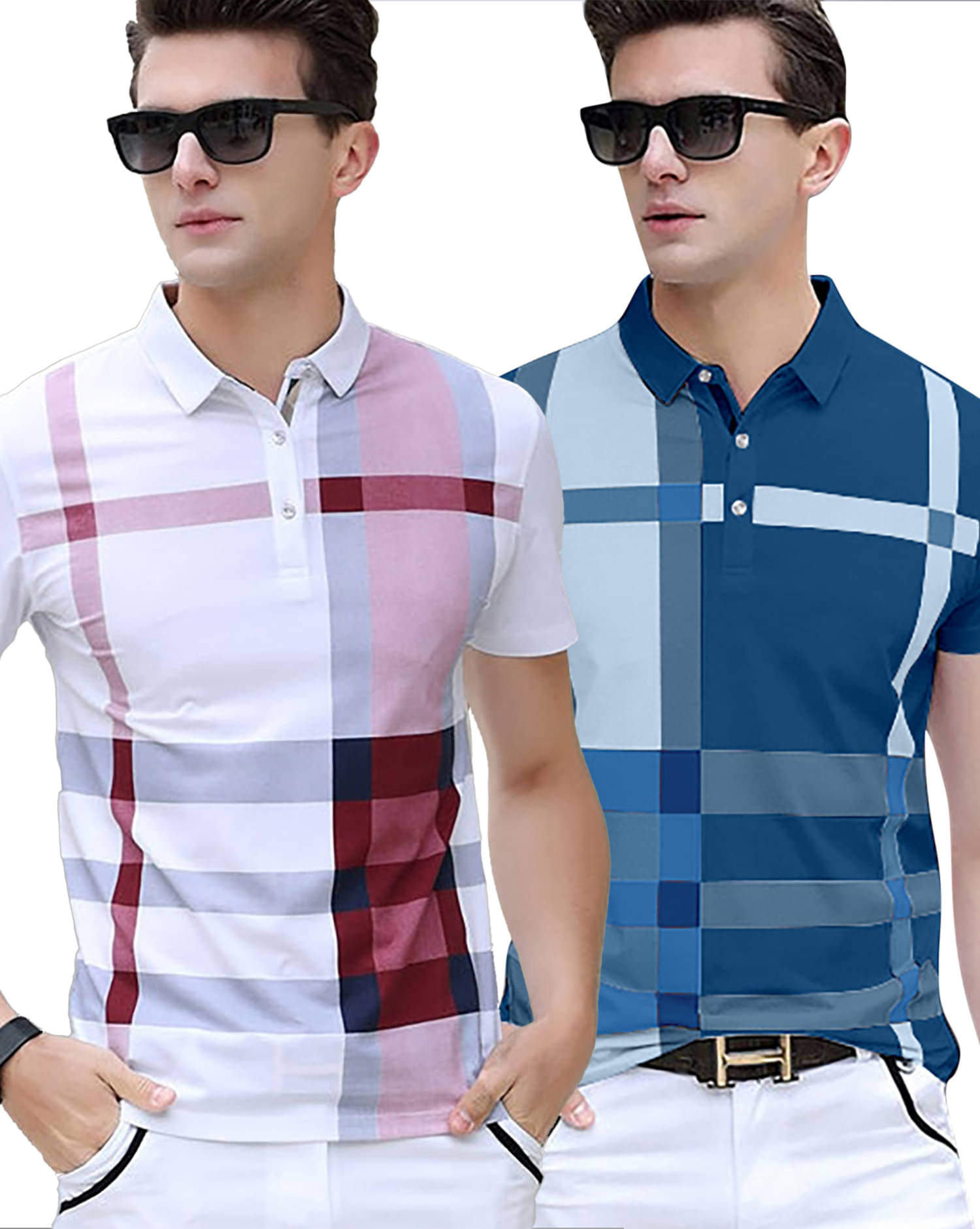     			AOOSH Men Cotton Blend Regular Fit Printed Polo T Shirt ( Multicolor )