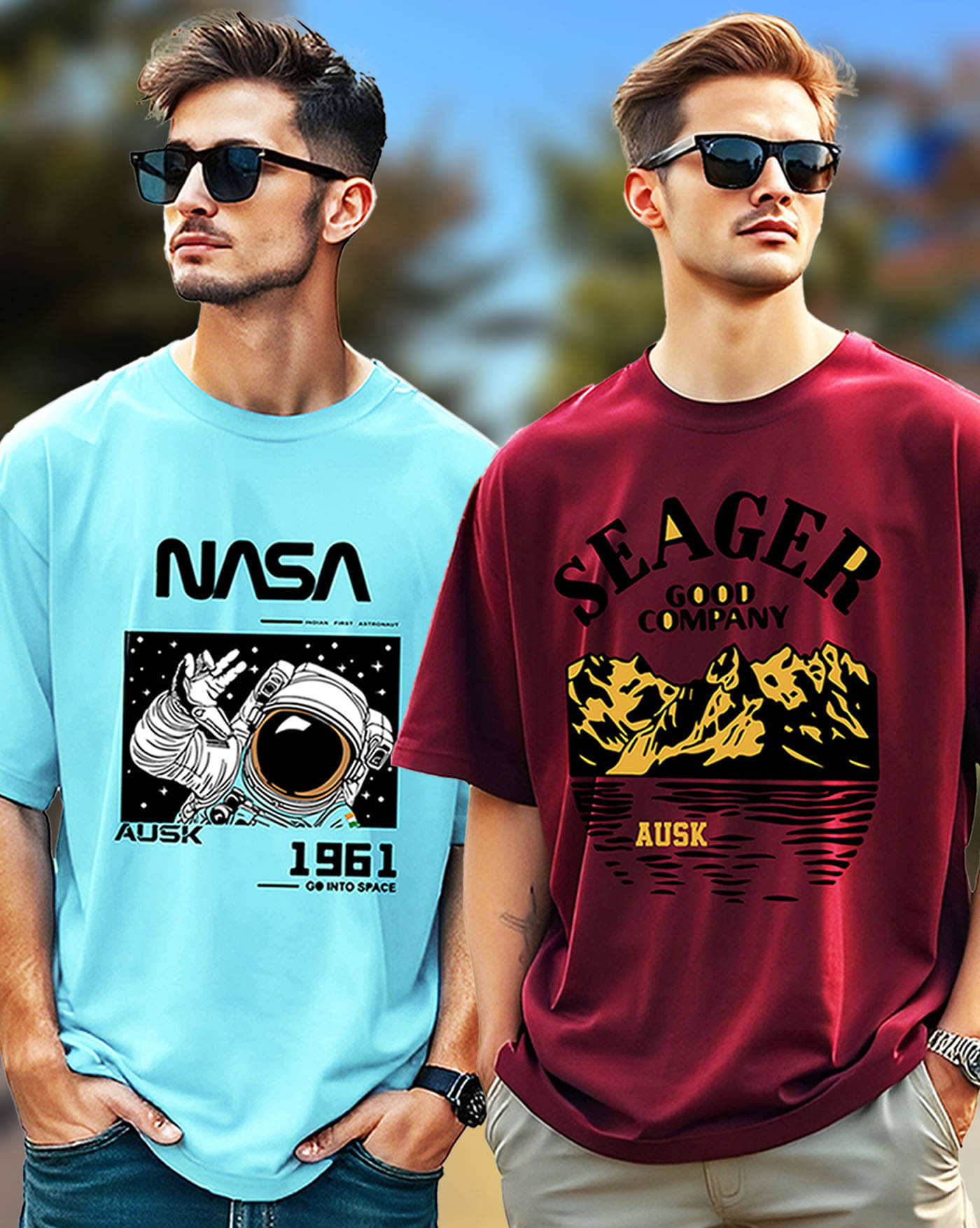 AOOSH Men Cotton Oversized Fit Printed T-Shirt ( Maroon ) AOOSH Men Cotton Oversized Fit Printed T-Shirt ( Maroon )