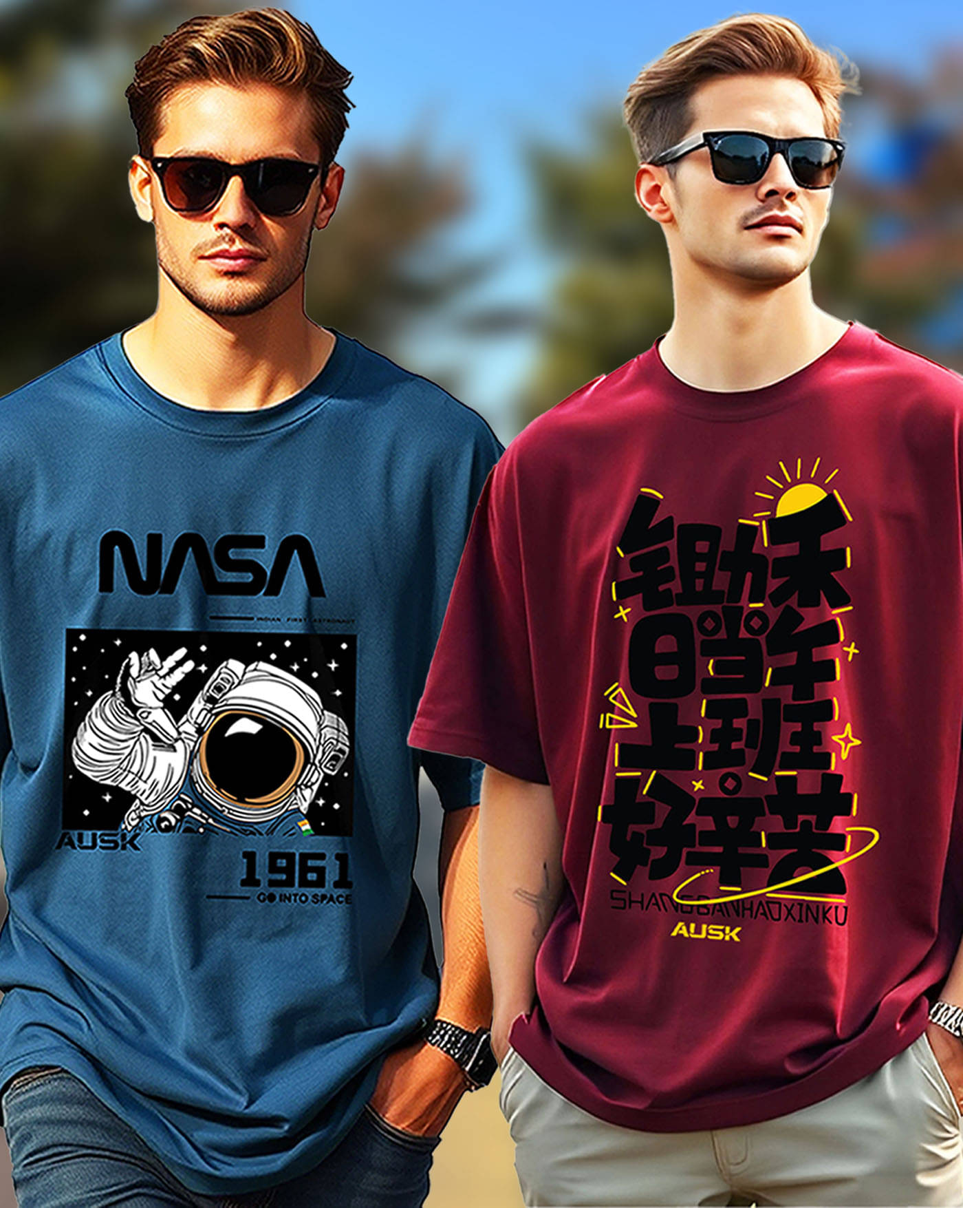 AOOSH Men Cotton Oversized Fit Printed T-Shirt ( Maroon ) AOOSH Men Cotton Oversized Fit Printed T-Shirt ( Maroon )