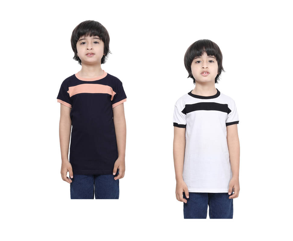     			IndiWeaves Pack of 2 Boys Cotton T-Shirt ( Multicolor )