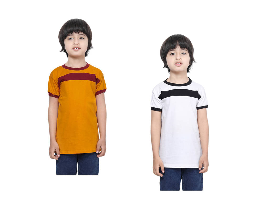     			IndiWeaves Pack of 3 Boys Cotton T-Shirt ( Multicolor )