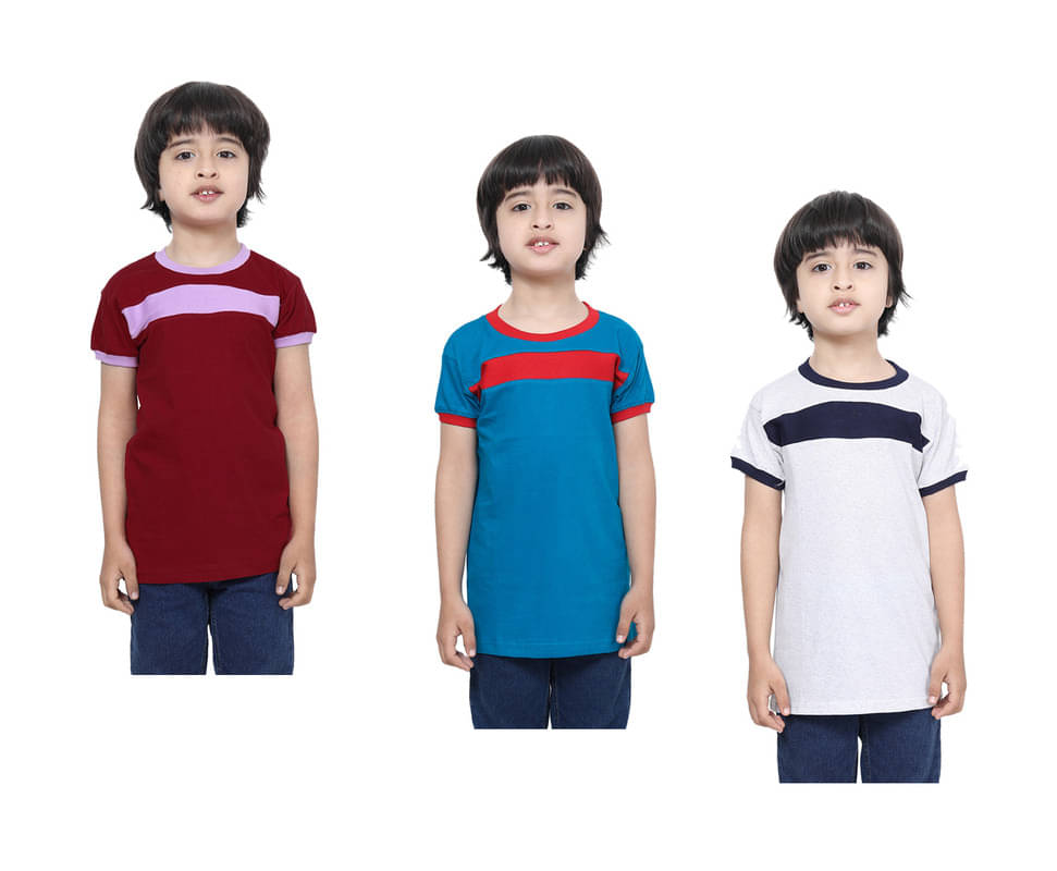     			IndiWeaves Pack of 2 Boys Cotton Polo T-Shirt ( Multicolor )