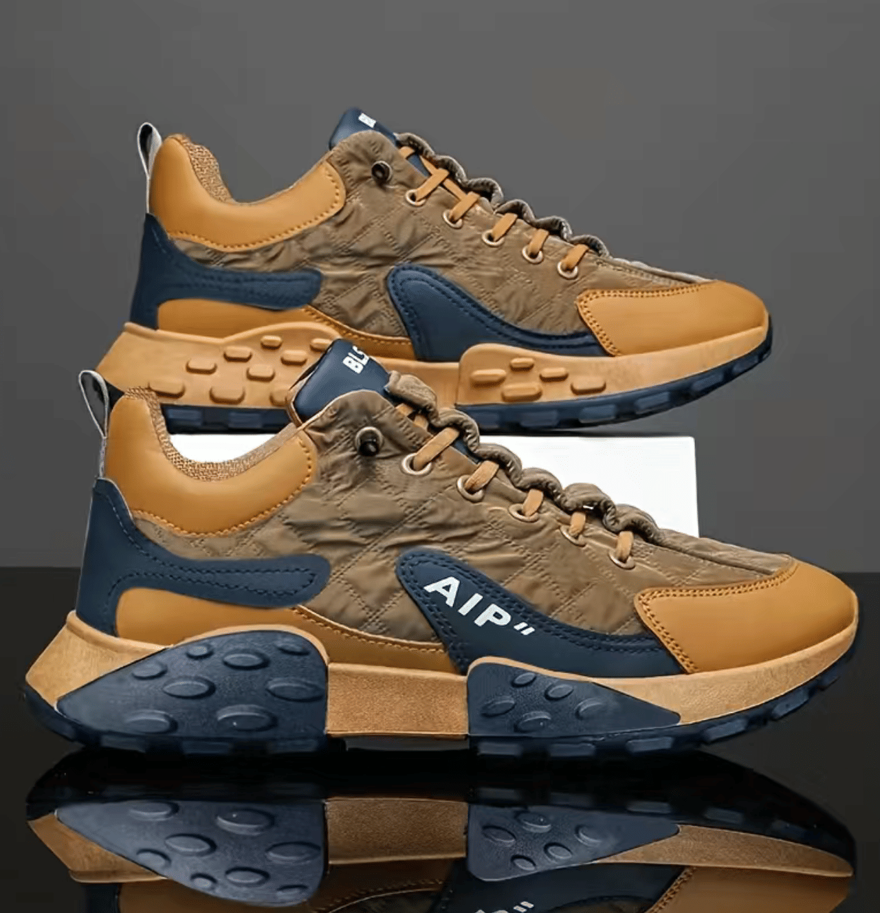     			Labbin Sneakers Tan Men's Lifestyle Shoes