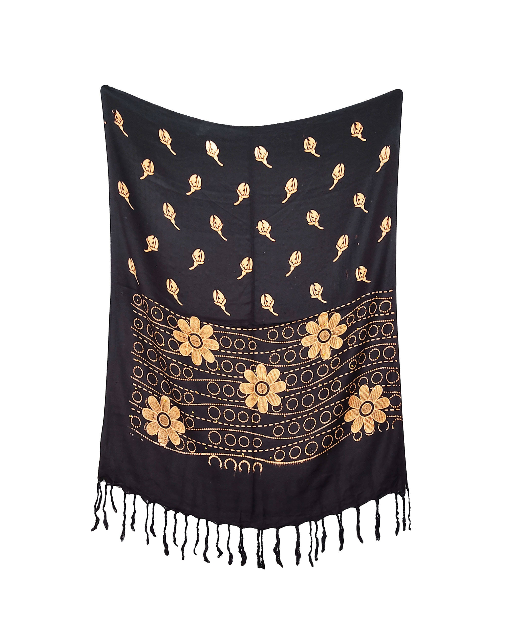 Pink Lime Stole Black Satin Women's Scarf ( Pack of 1 ) Pink Lime Stole Black Satin Women's Scarf ( Pack of 1 )