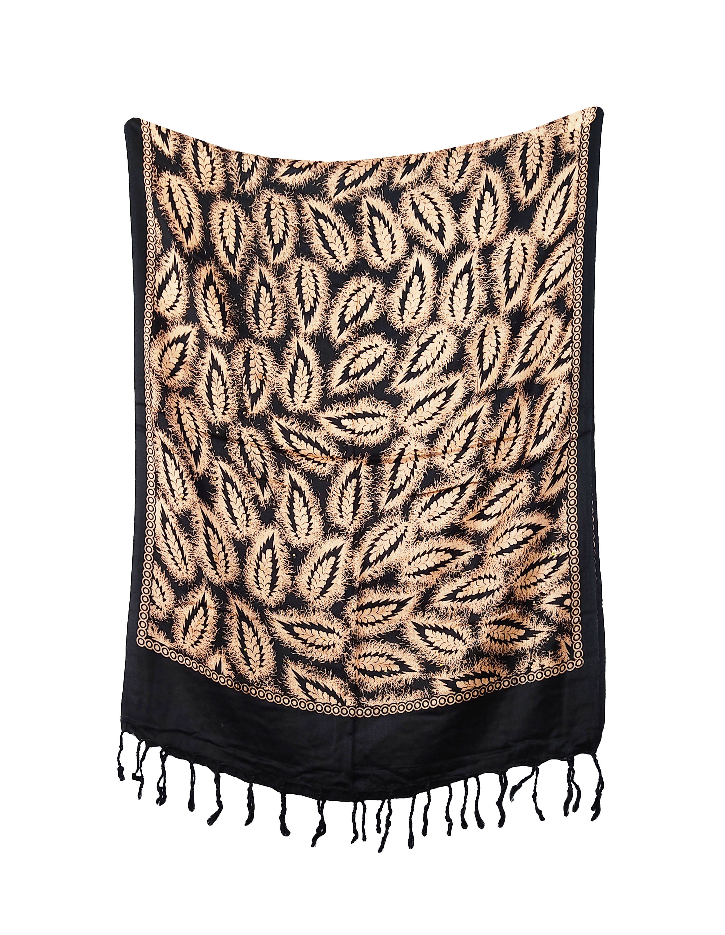 Pink Lime Stole Black Satin Women's Scarf ( Pack of 1 ) Pink Lime Stole Black Satin Women's Scarf ( Pack of 1 )
