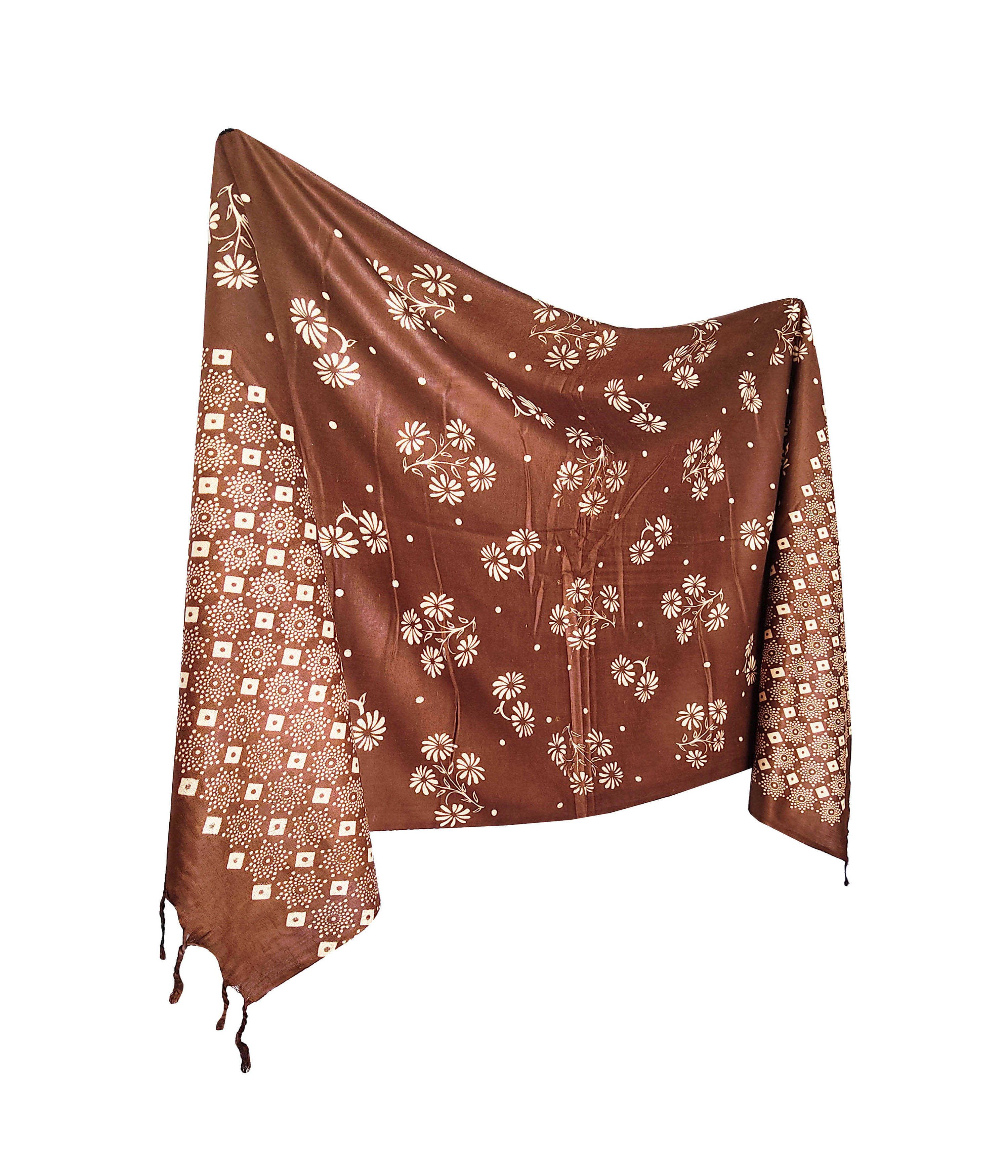    			Pink Lime Stole Brown Rayon Women's Scarf ( Pack of 1 )