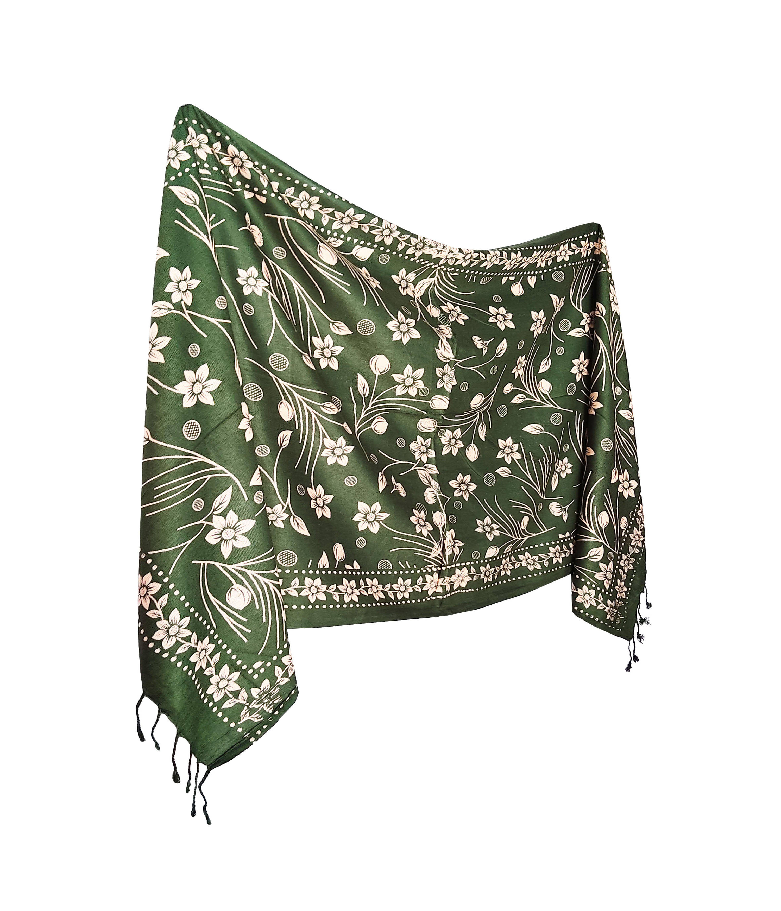 Pink Lime Stole Green Rayon Women's Scarf ( Pack of 1 )     			Pink Lime Stole Green Rayon Women's Scarf ( Pack of 1 )