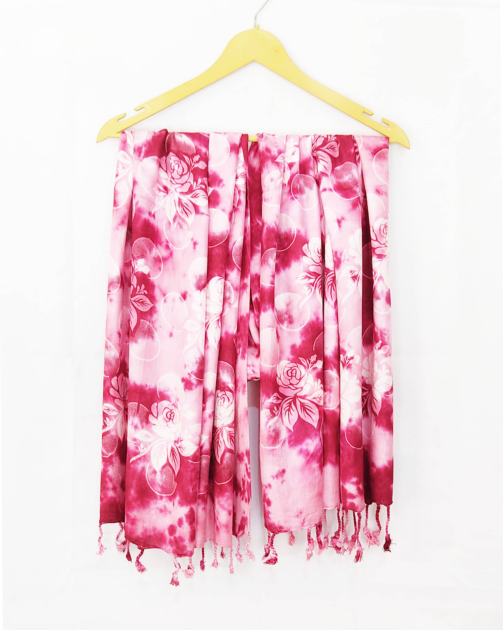     			Pink Lime Stole Maroon Rayon Women's Scarf ( Pack of 1 )