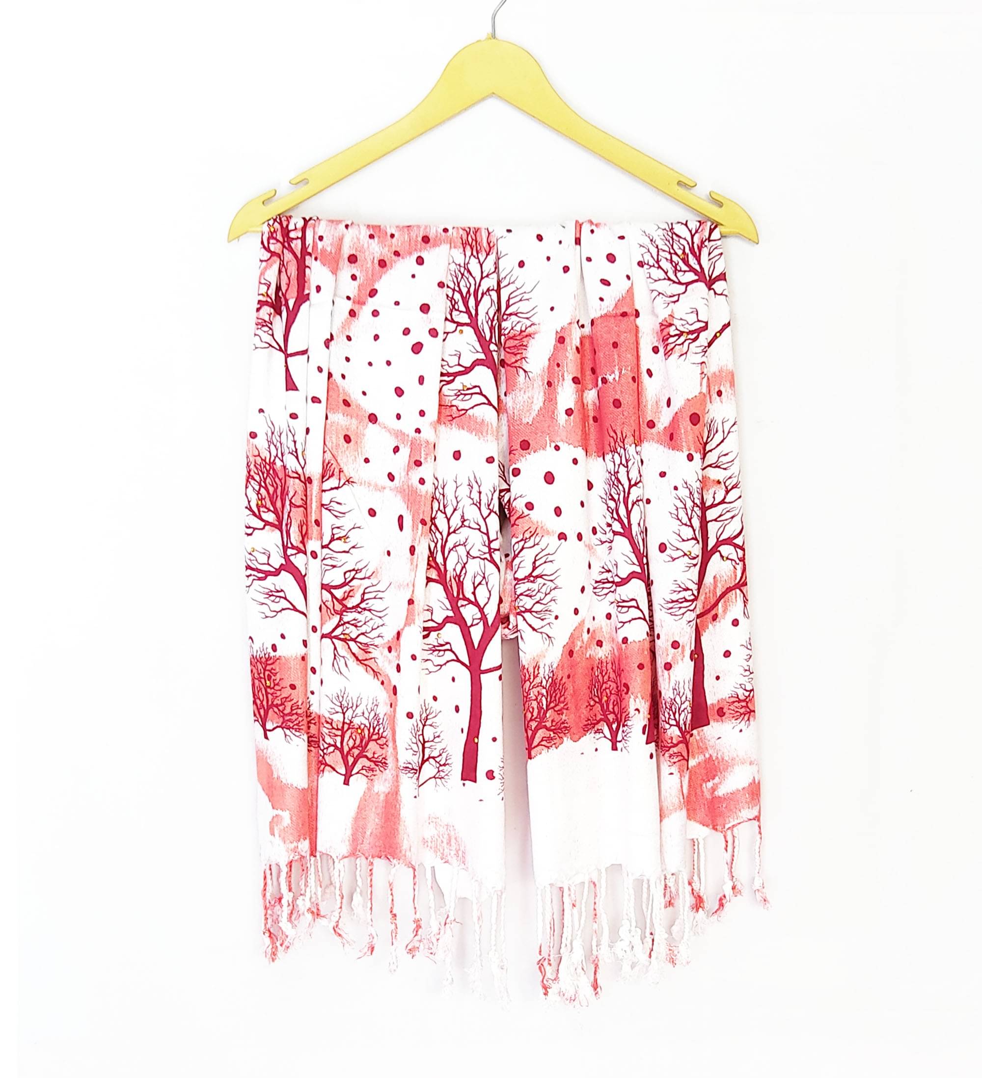 Pink Lime Stole Maroon Satin Women's Scarf ( Pack of 1 ) Pink Lime Stole Maroon Satin Women's Scarf ( Pack of 1 )