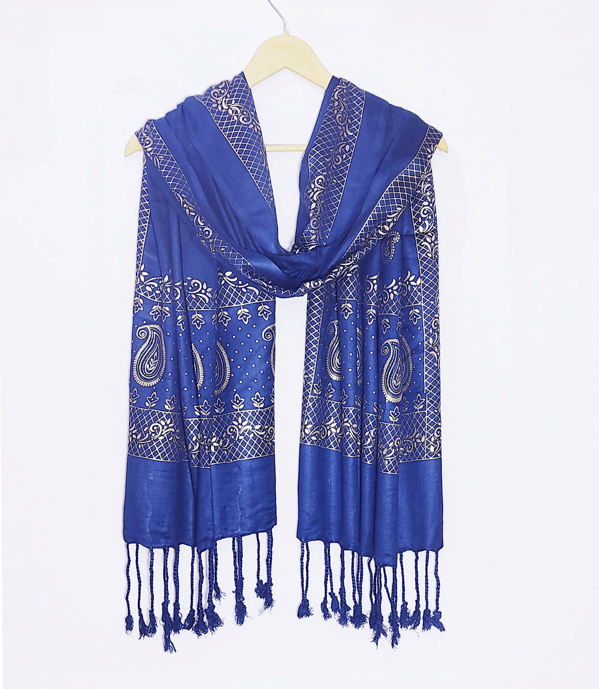 Pink Lime Stole Navy Satin Women's Scarf ( Pack of 1 ) Pink Lime Stole Navy Satin Women's Scarf ( Pack of 1 )