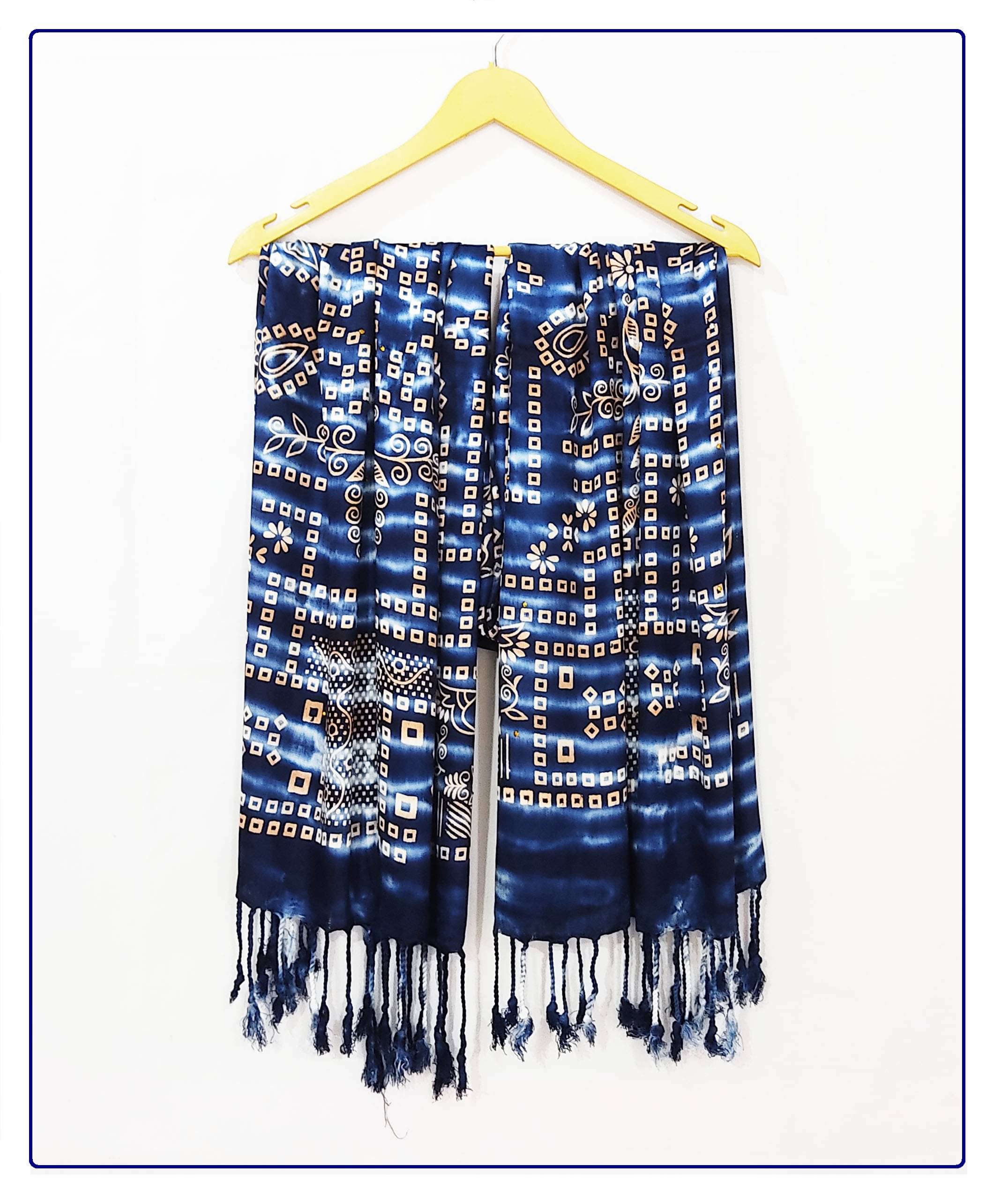 Pink Lime Stole Navy Satin Women's Scarf ( Pack of 1 ) Pink Lime Stole Navy Satin Women's Scarf ( Pack of 1 )