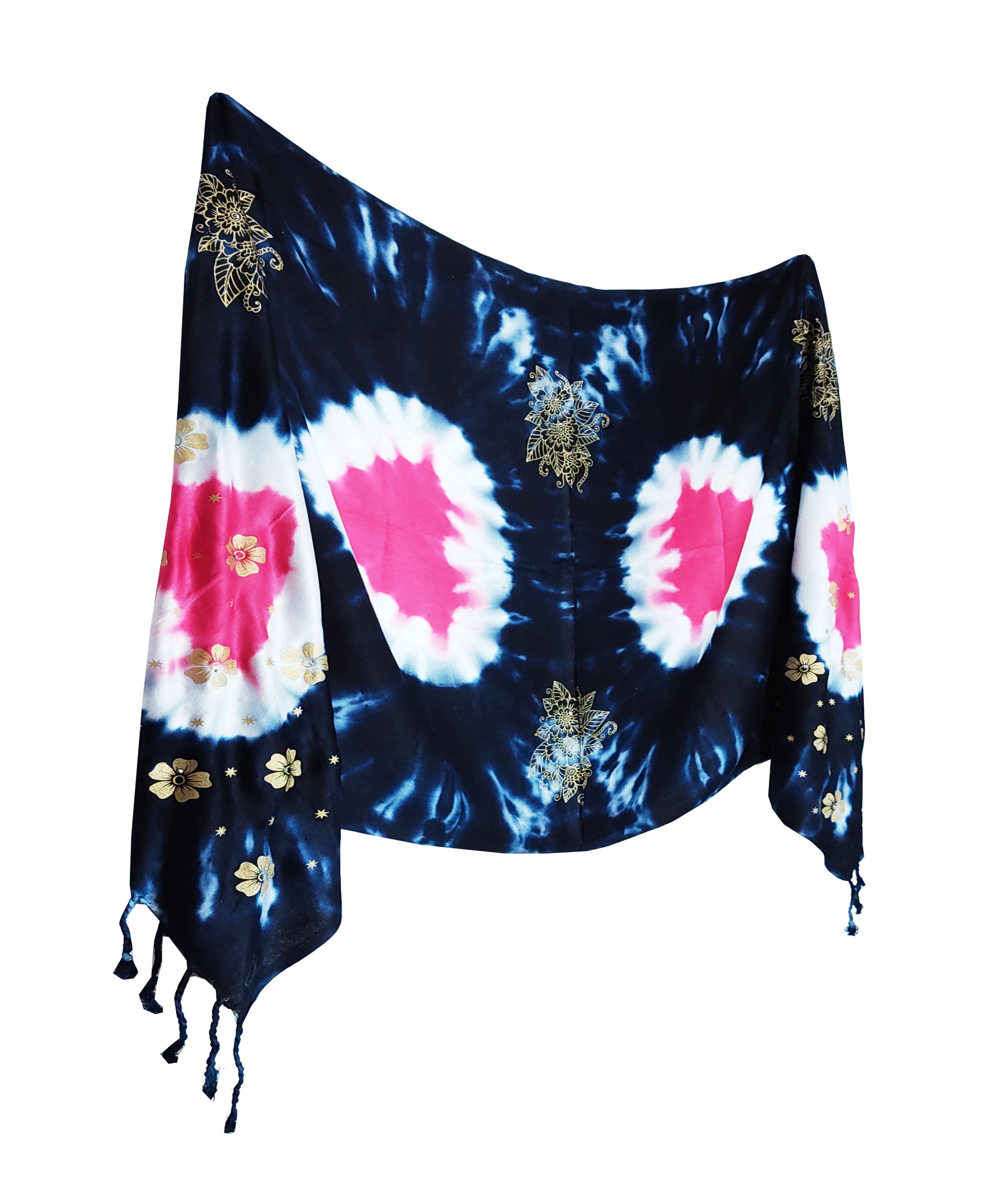 Pink Lime Stole Navy Satin Women's Scarf ( Pack of 1 ) Pink Lime Stole Navy Satin Women's Scarf ( Pack of 1 )