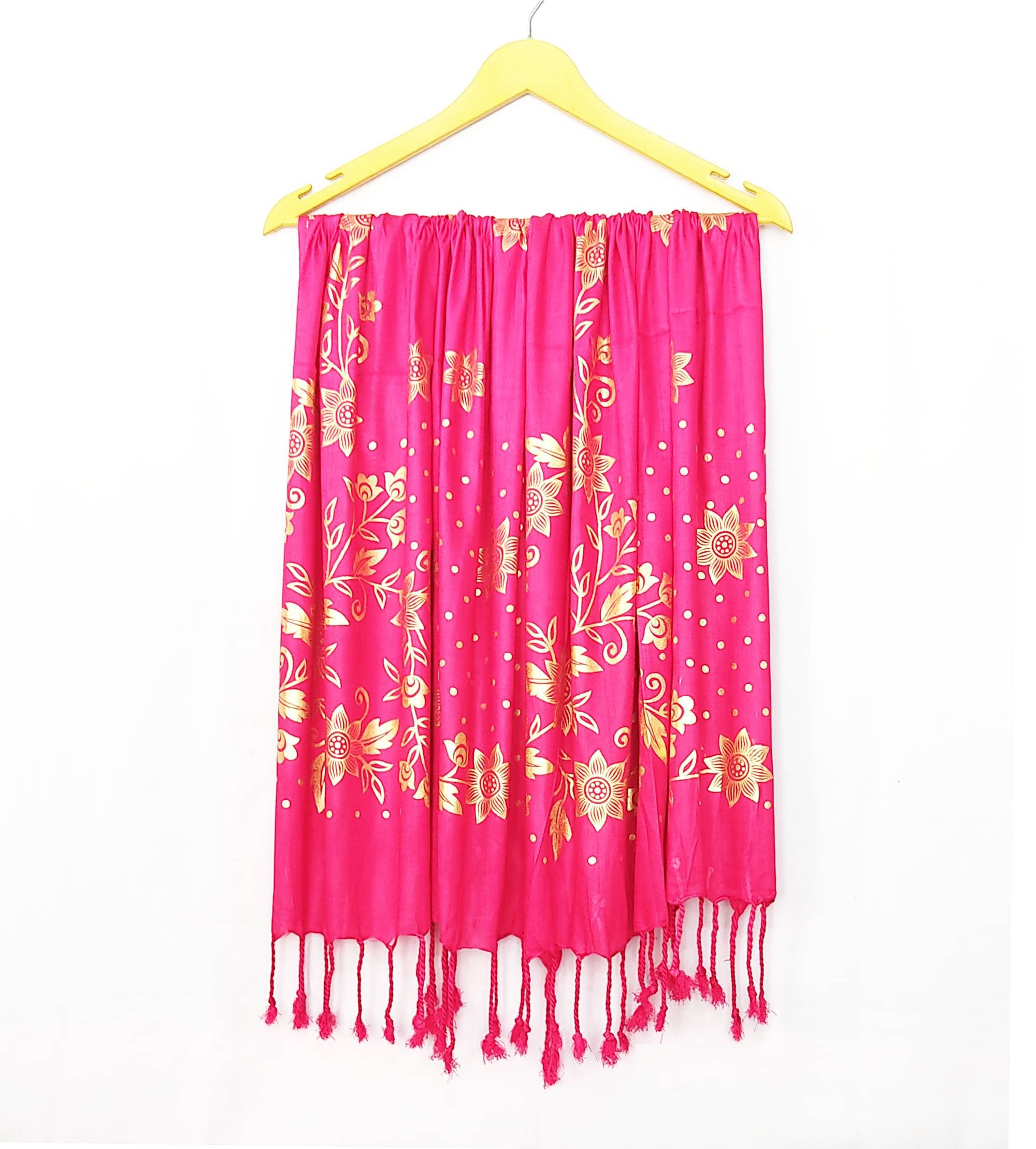     			Pink Lime Stole Red Rayon Women's Scarf ( Pack of 1 )