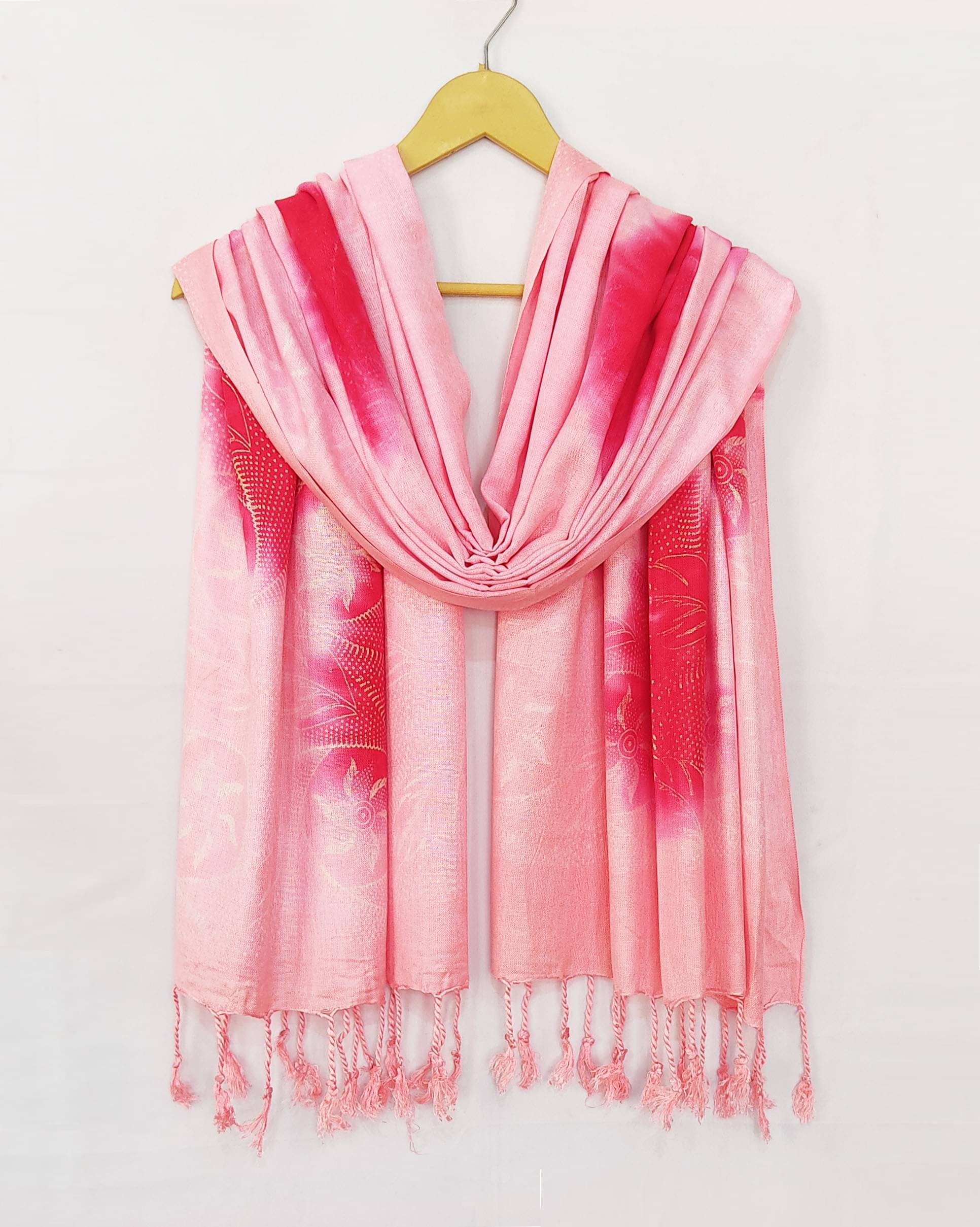     			Pink Lime Stole Red Rayon Women's Scarf ( Pack of 1 )