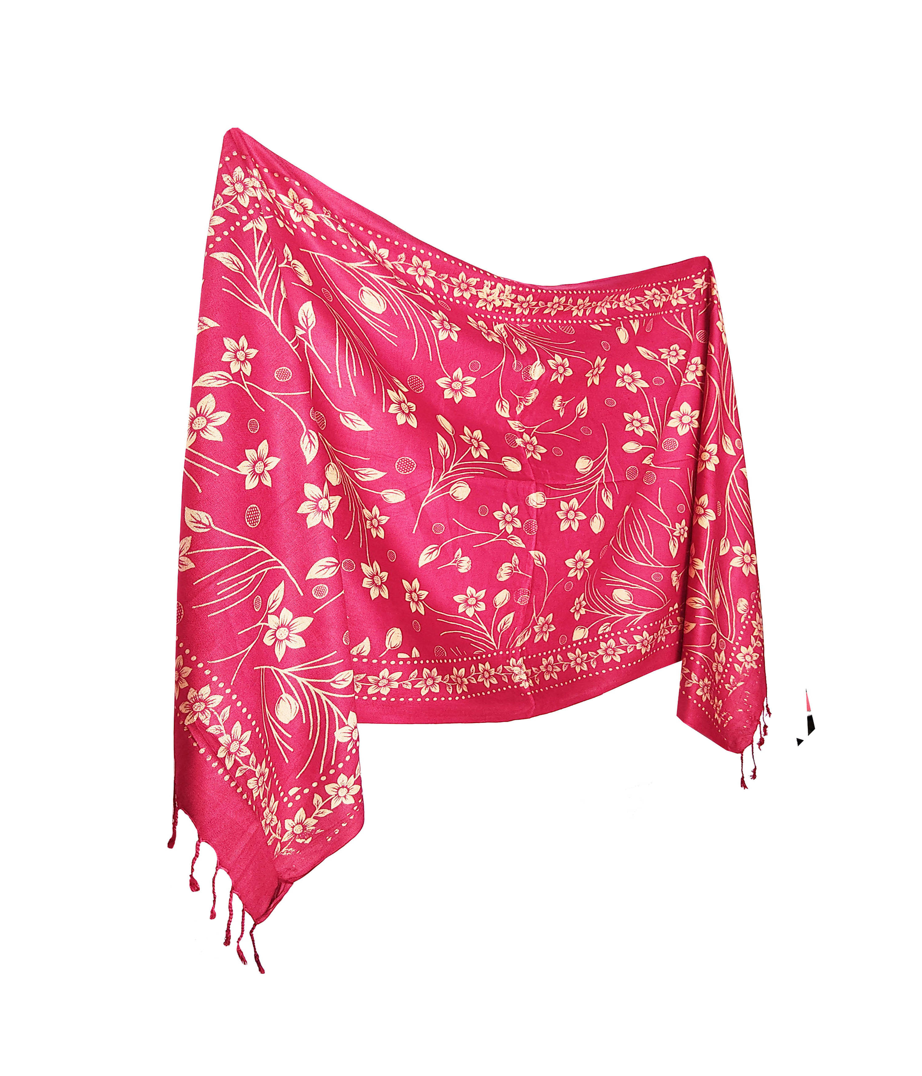     			Pink Lime Stole Red Rayon Women's Scarf ( Pack of 1 )