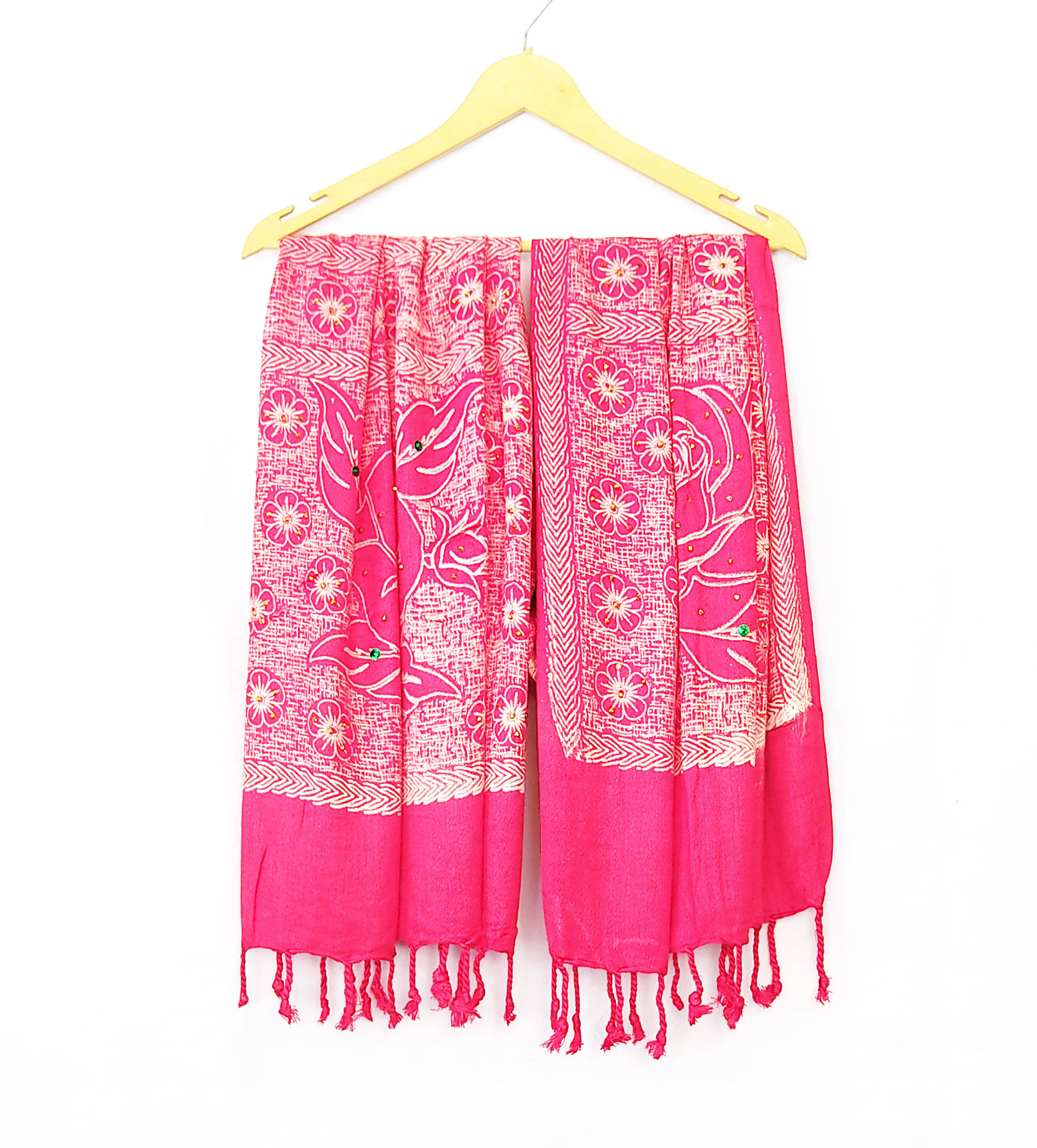     			Pink Lime Stole Red Satin Women's Scarf ( Pack of 1 )