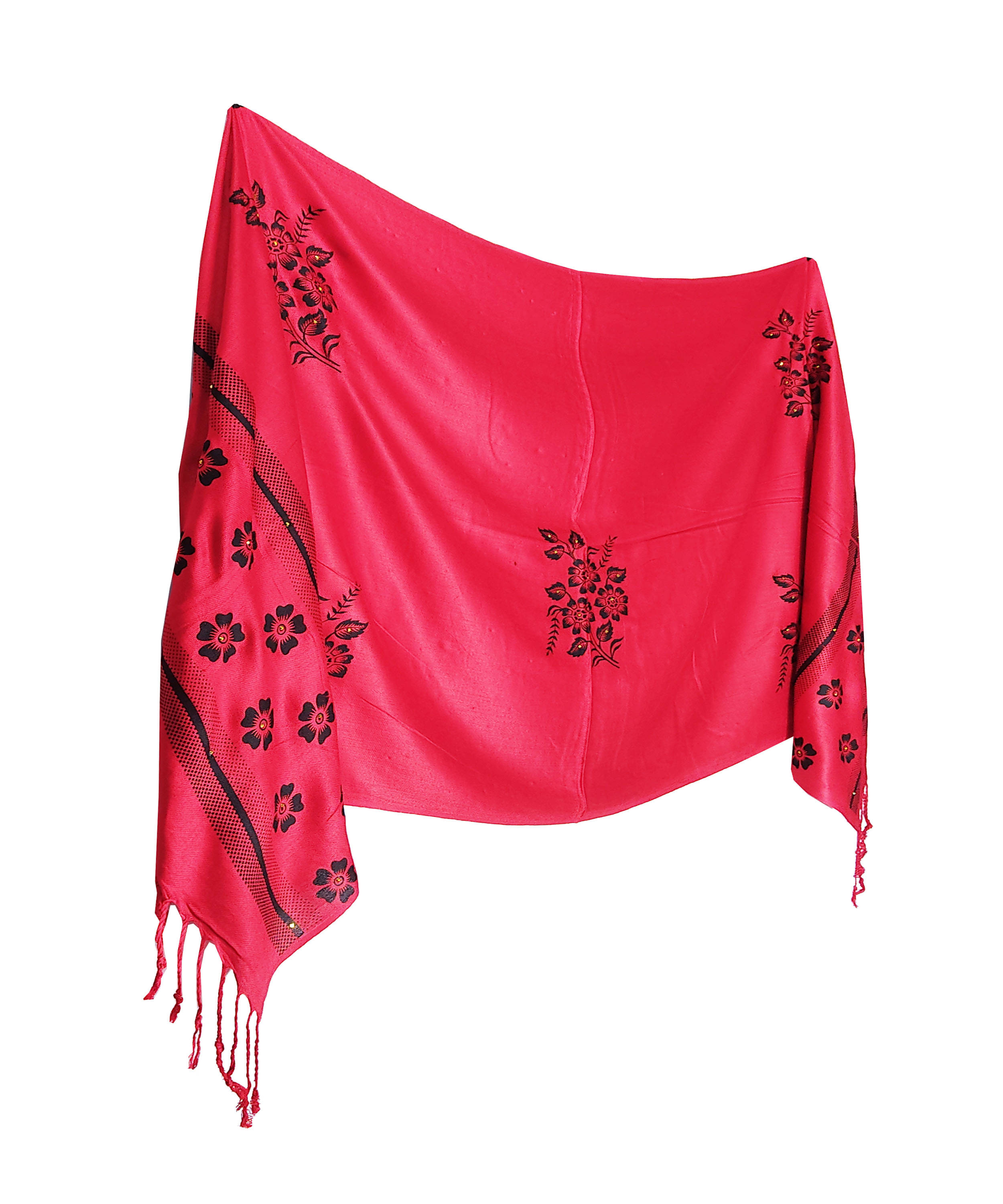 Pink Lime Stole Red Satin Women's Scarf ( Pack of 1 ) Pink Lime Stole Red Satin Women's Scarf ( Pack of 1 )