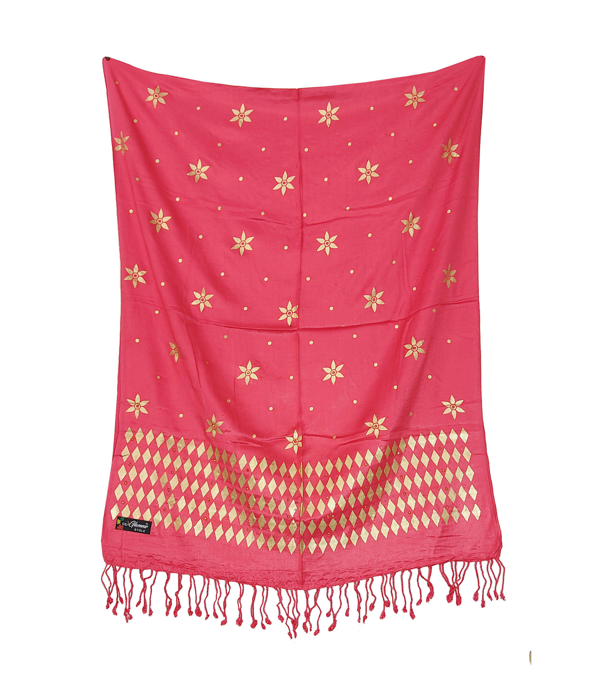 Pink Lime Stole Red Satin Women's Scarf ( Pack of 1 ) Pink Lime Stole Red Satin Women's Scarf ( Pack of 1 )