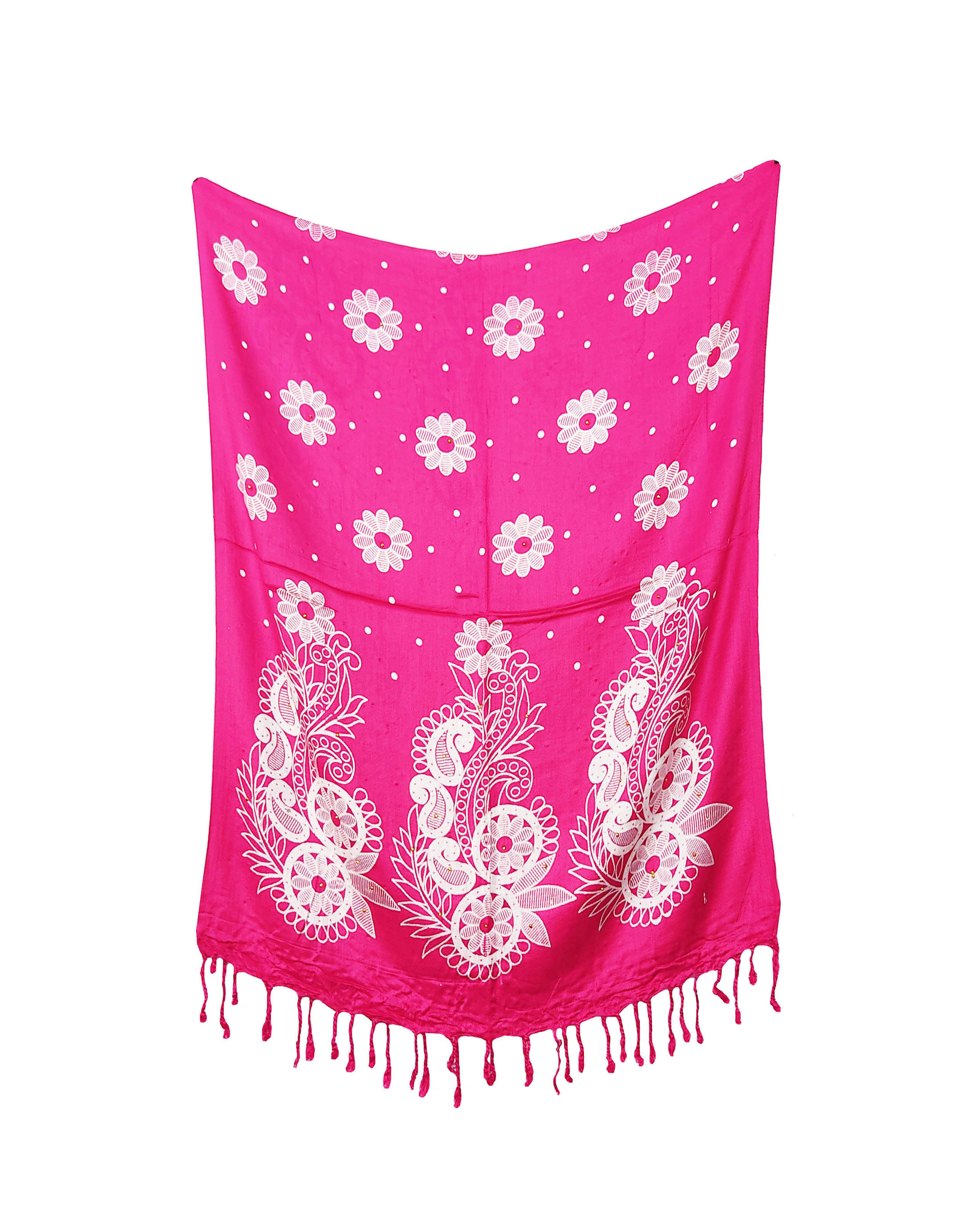     			Pink Lime Stole Red Satin Women's Scarf ( Pack of 1 )